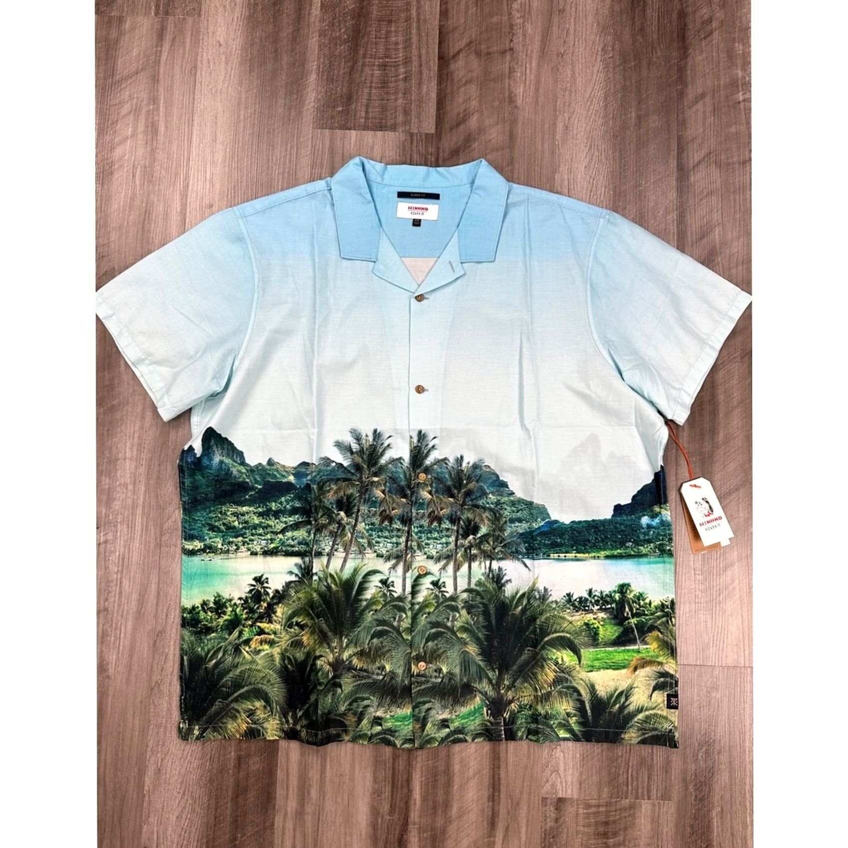 Roark Roark x Hinano Gonzo Otemanu Classic Fit Short Sleeve Camp Shirt 2XL Men Blue Size US XXL / EU 58 / 5 - 3 Thumbnail