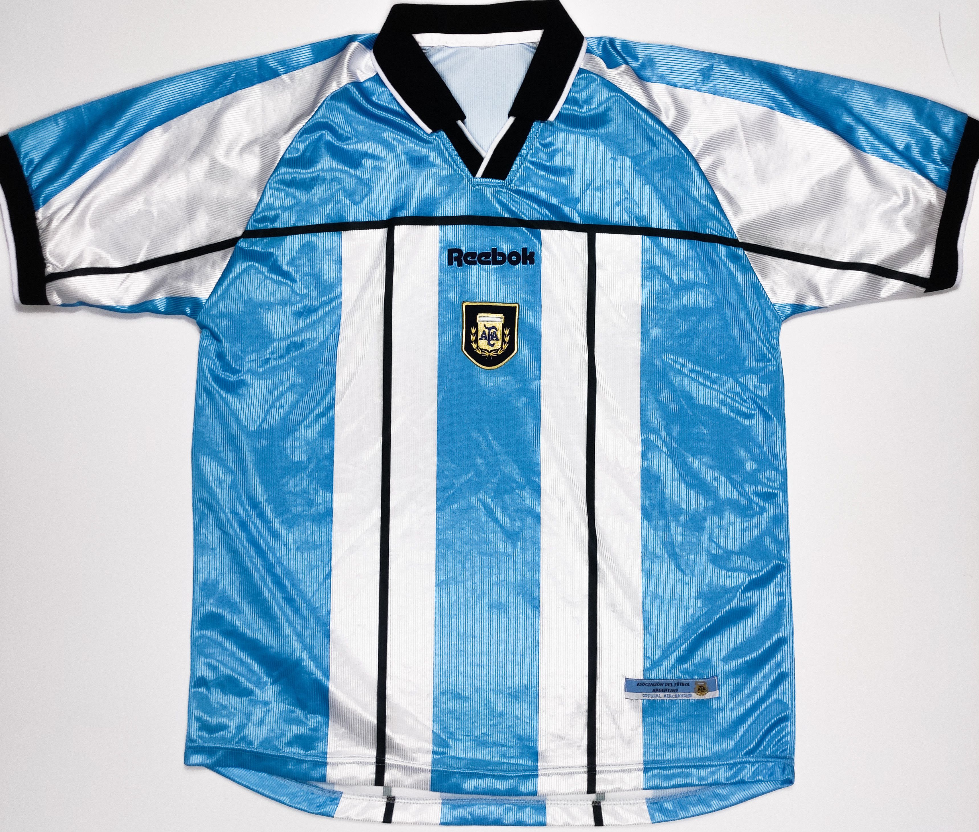 Reebok Argentina 2000 Reebok Home Shirt Kit Jersey Vintage Camiseta Size US M / EU 48-50 / 2 - 1 Thumbnail