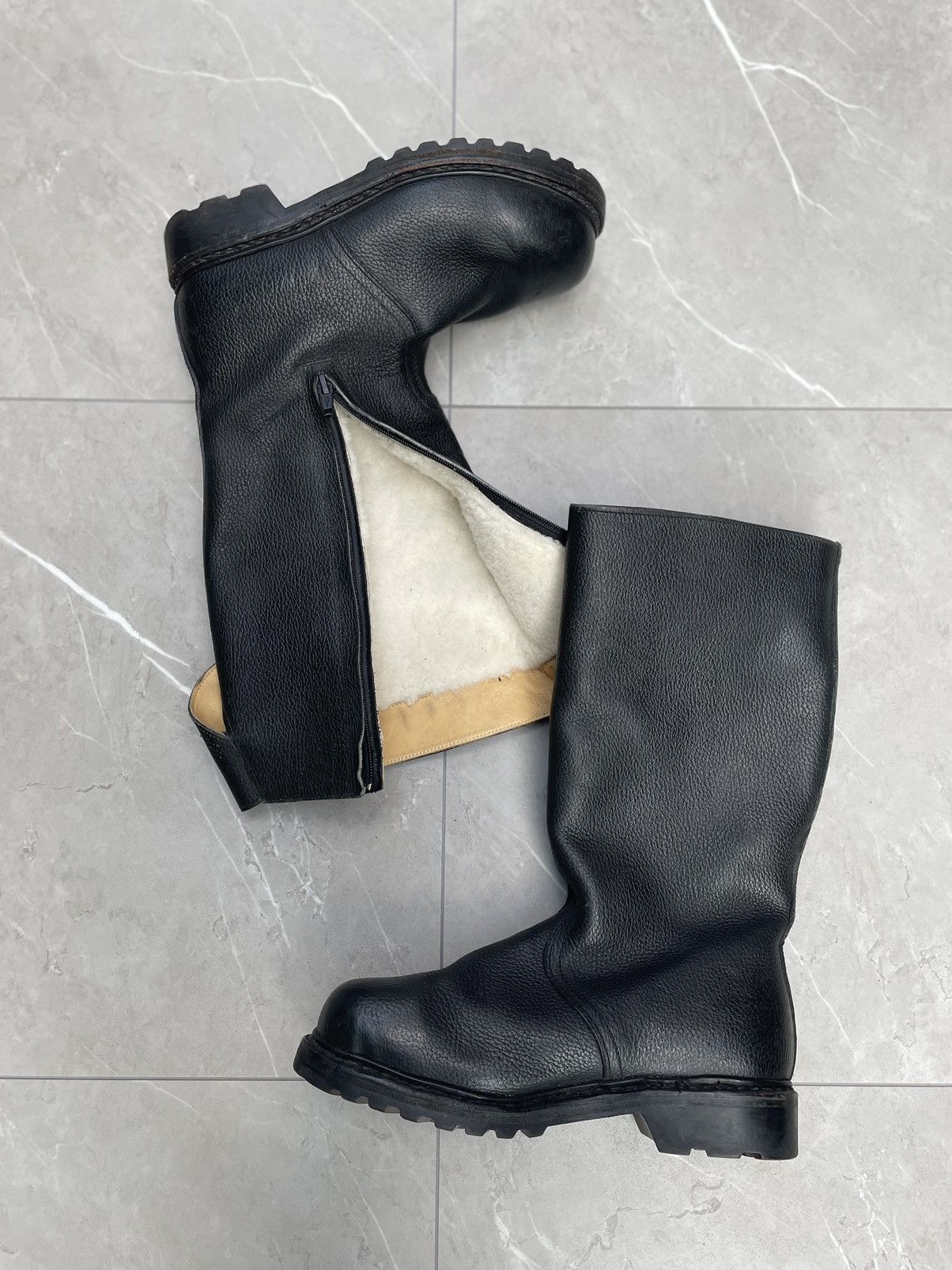 Ww2 Leather Military Combat Boots W/Lining