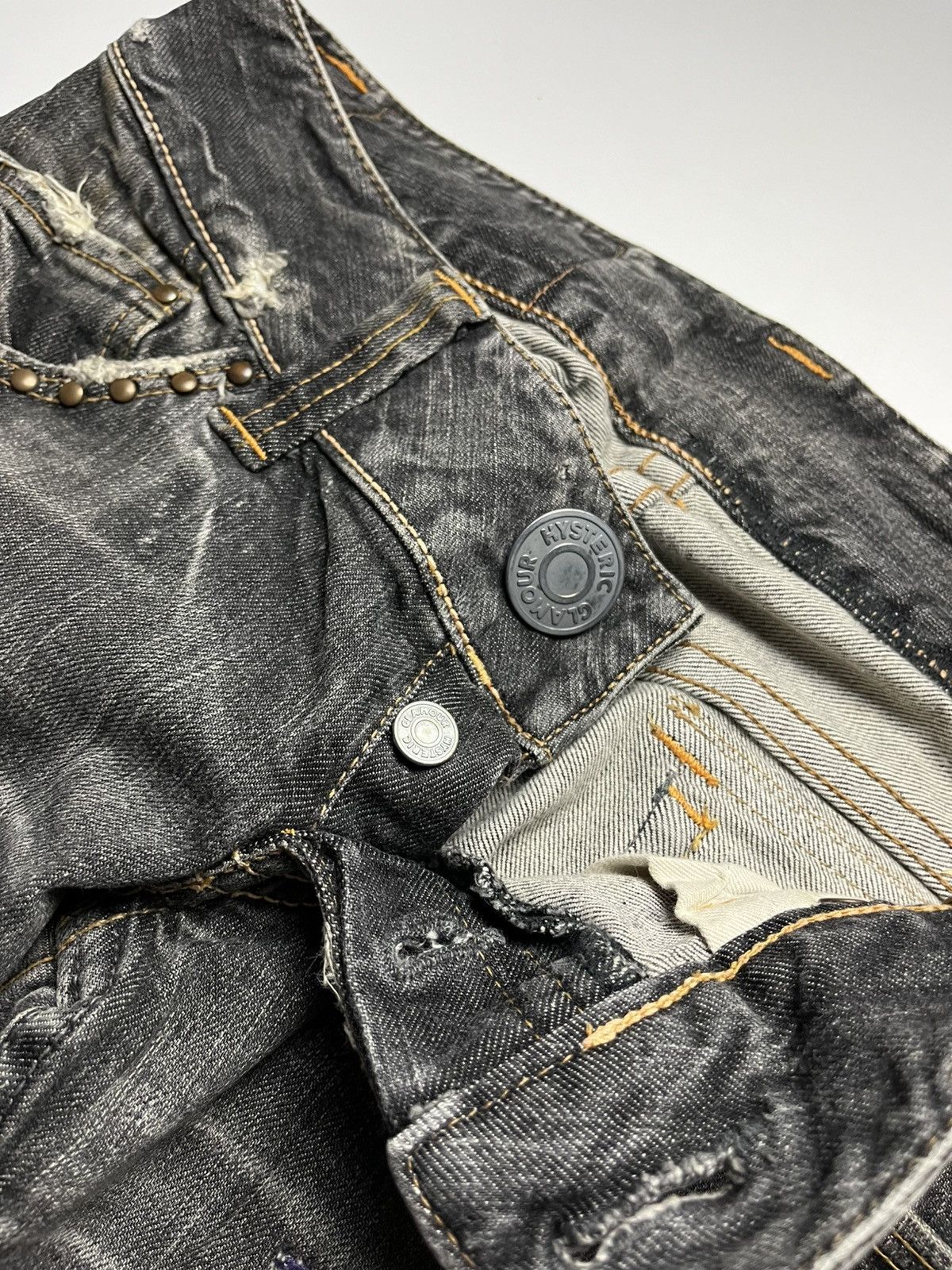 Hysteric Glamour Hysteric Glamour Distressed Flared Jeans Size 28" / US 6 / IT 42 - 10 Thumbnail