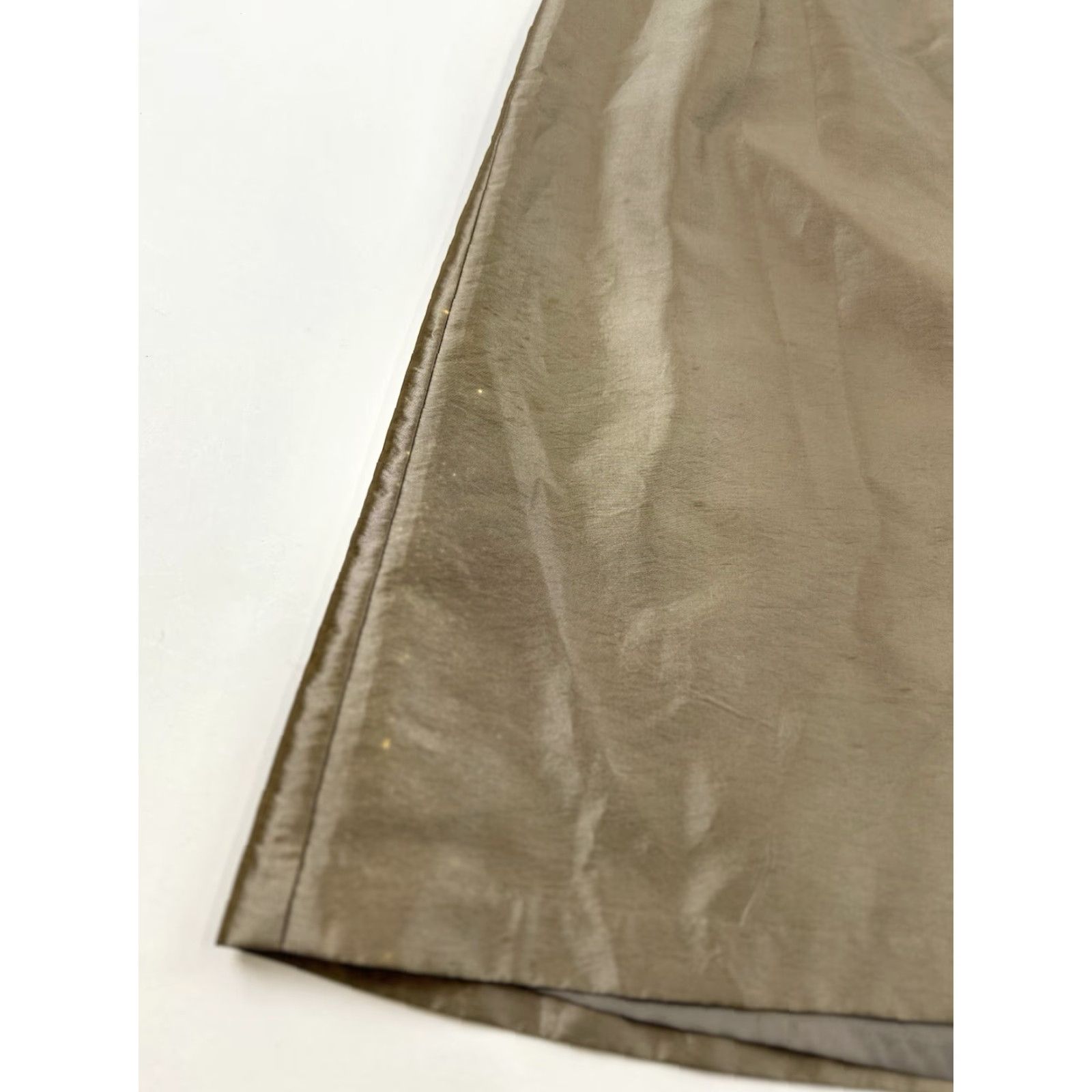 Vintage Amsale Dress Women’s 10 Taupe Brown Iridescent Sheath Midi Halter Formal Size L / US 10 / IT 46 - 3 Thumbnail