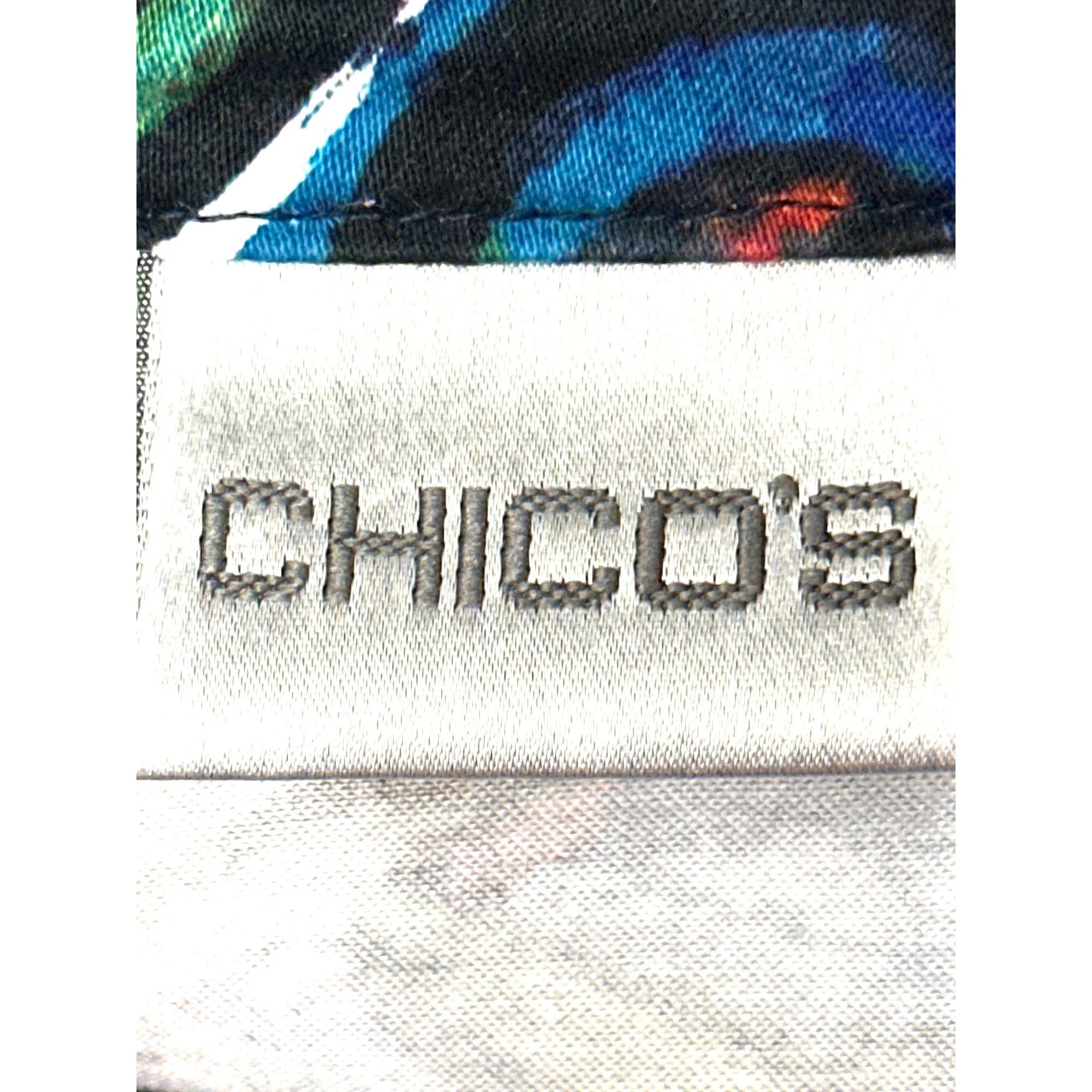 Chicos Chicos Abstract Print Jacket Button Front Colorful Artsy Sta Size L / US 10 / IT 46 - 8 Thumbnail