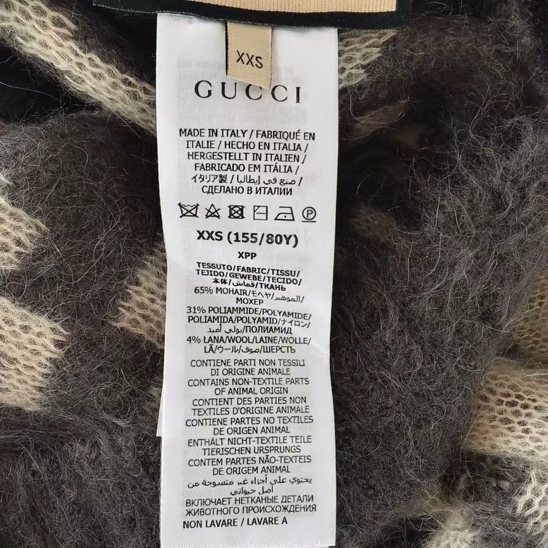 Gucci gucci ss24 black gray cashmere cardigan Size US XXS / EU 40 - 9 Thumbnail