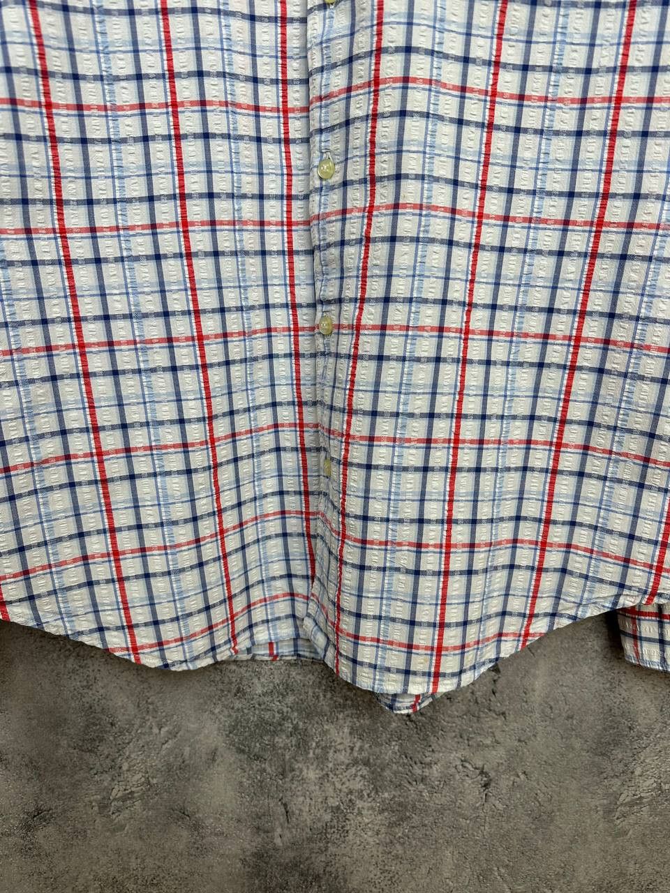 Giorgio Armani Armani Jeans Vintage Check Button Up Shirt Textured Pattern Size US XL / EU 56 / 4 - 7 Thumbnail
