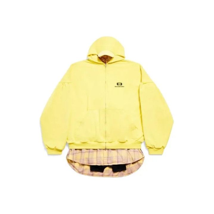 Balenciaga Balenciaga Yellow Logo-Print Hoodie, SS24 Collection Size US L / EU 52-54 / 3 - 1 Thumbnail