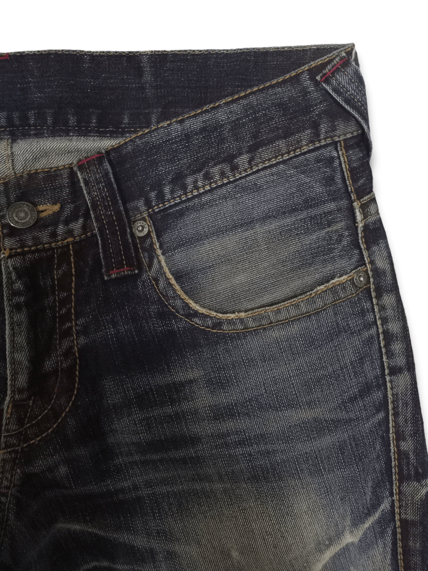 Tornado Mart Vintage Japanese Tornado Mart Mud Wash Distress Flare Jeans Size US 32 / EU 48 - 7 Thumbnail