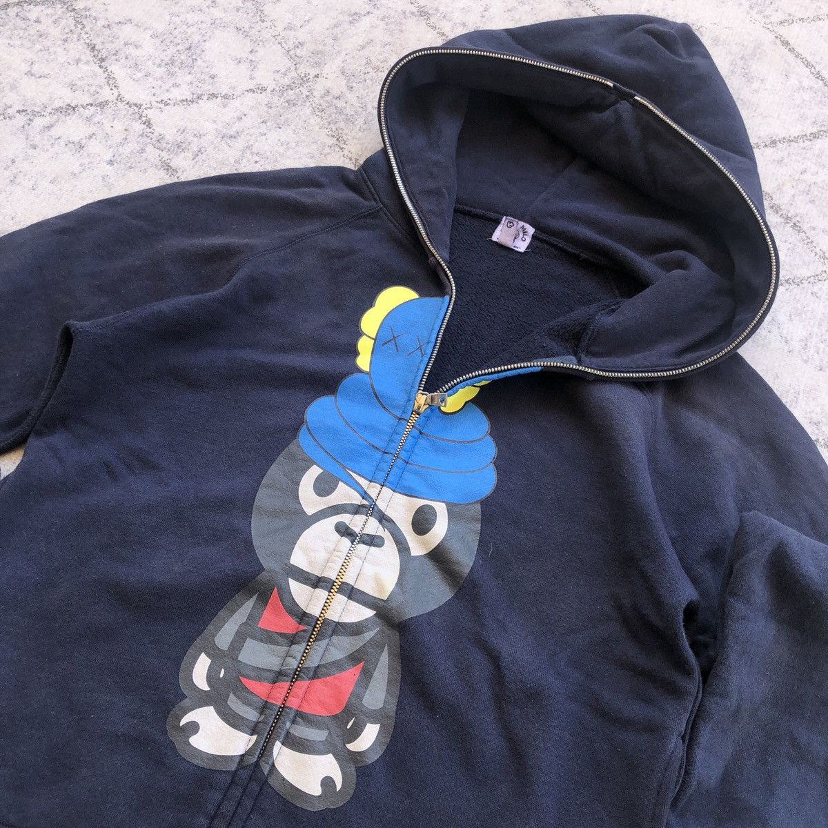 Bape × Kaws OG 2005 BAPE x KAWS Bendy Full Zip Hoodie Size S / US 4 / IT 40 - 6 Thumbnail