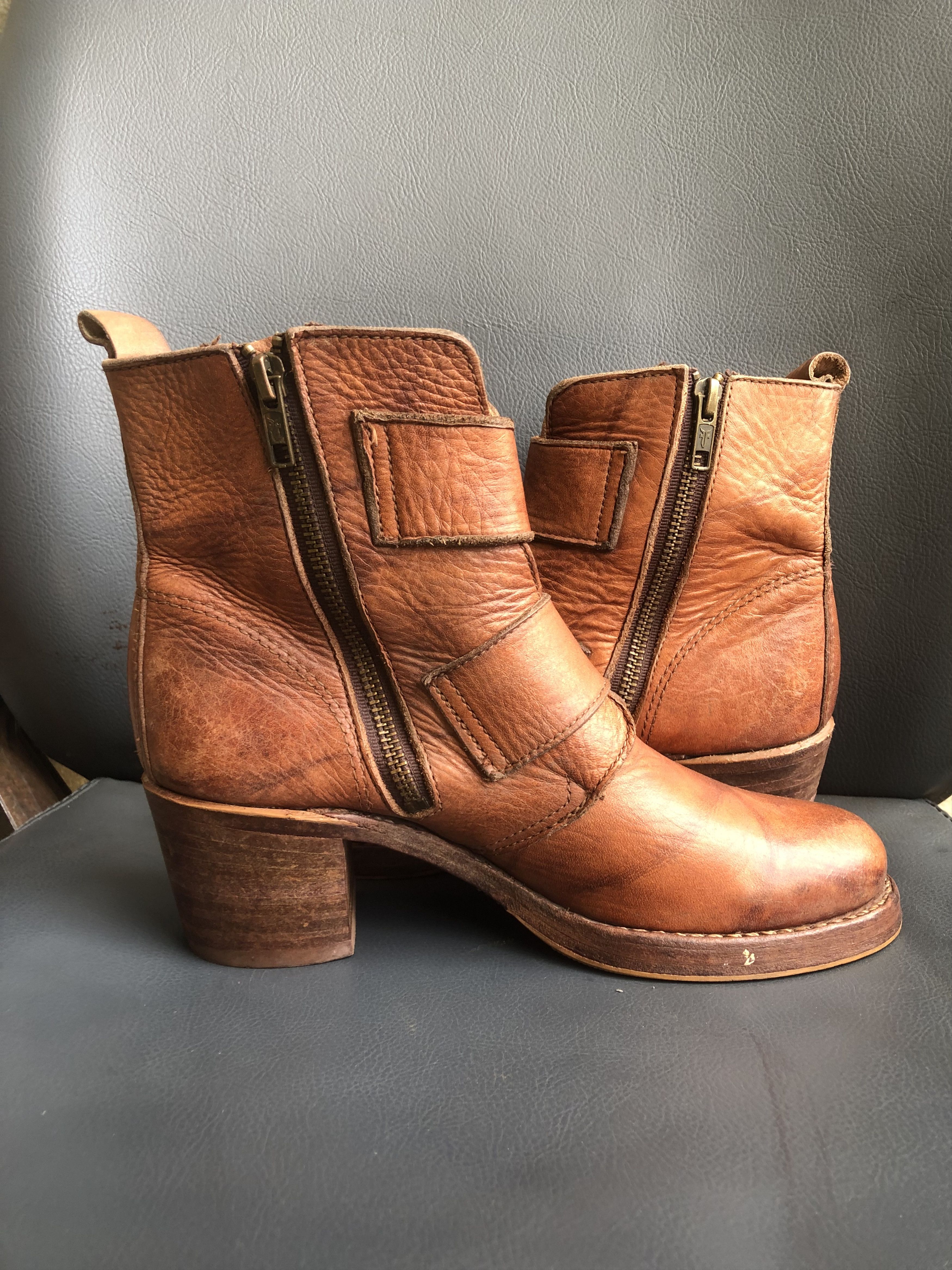 Frye Frye Brown Leather Women’s Boots Size 7 US Made in USA Size US 7 / IT 37 - 5 Thumbnail