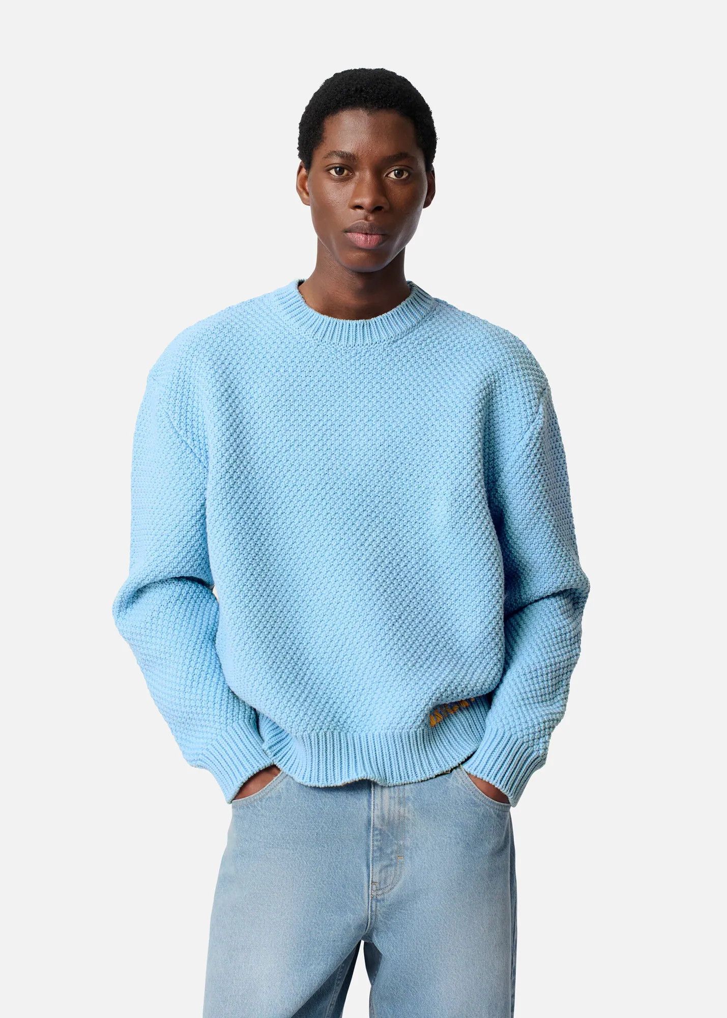 Axel Arigato 🔵 AXEL ARIGATO Block cotton blend Crew neck sweater Size US XL / EU 56 / 4 - 2 Thumbnail