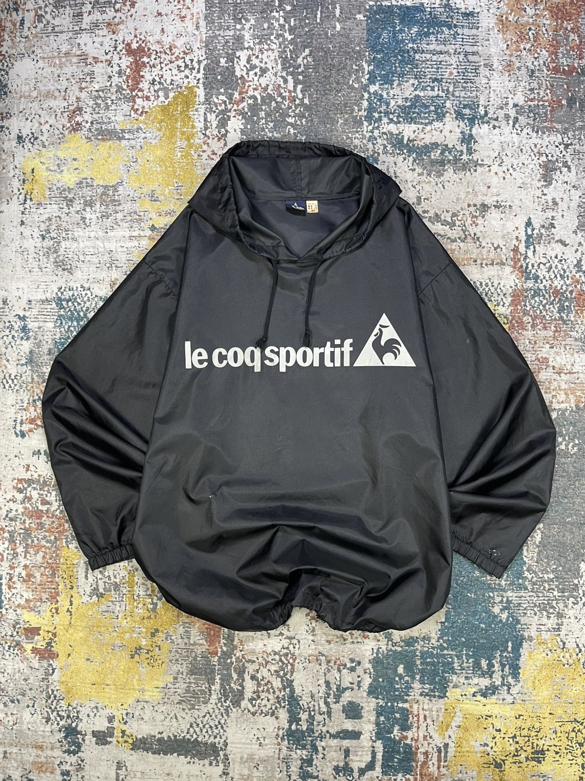 Le Coq Sportif Vtg Le Coq Sportif Back Big Logo Hooded Pullover Windbreaker Size US L / EU 52-54 / 3 - 1 Thumbnail