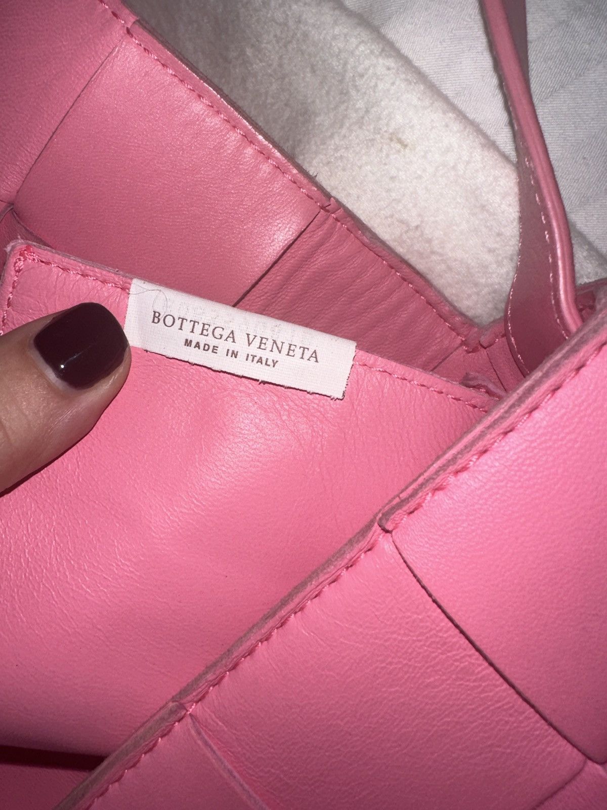 Bottega Veneta Bottega Veneta Cassette Crossbody Bag in Pink Leather Size ONE SIZE - 6 Thumbnail