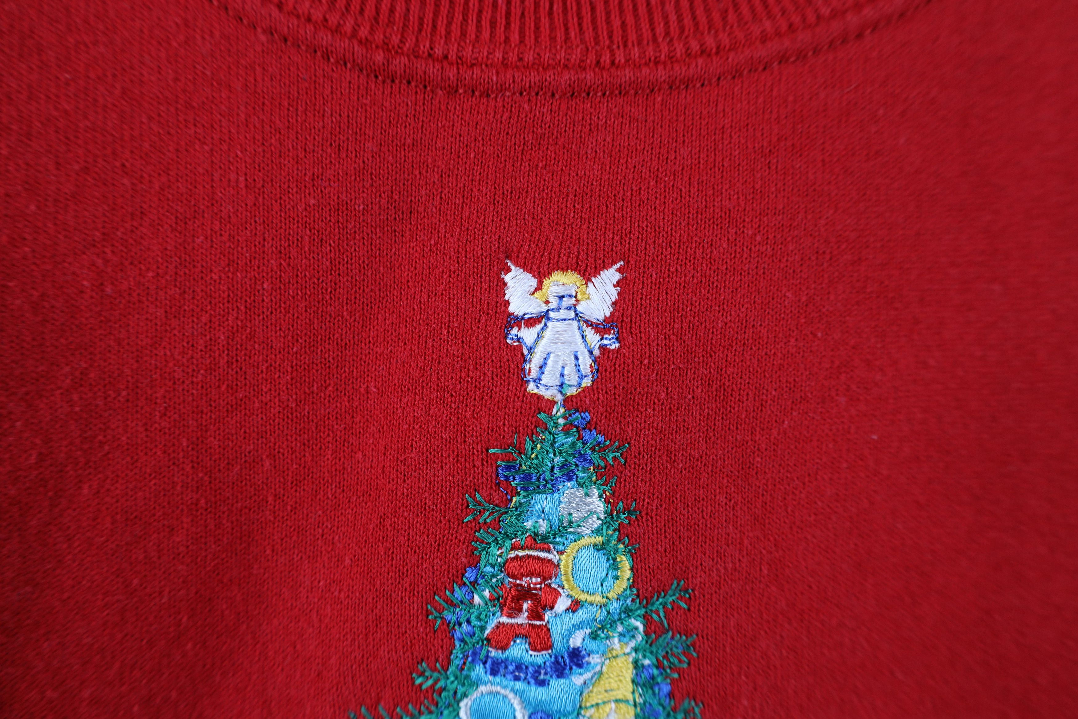 Vintage Vintage 90s Streetwear Christmas Tree Crewneck Sweatshirt Size XXL / US 16-18 / IT 52-54 - 5 Thumbnail