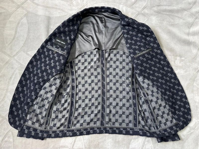 Giorgio Armani Giorgio Armani houndstooth pattern single breasted blazer50M Size 50R - 3 Thumbnail