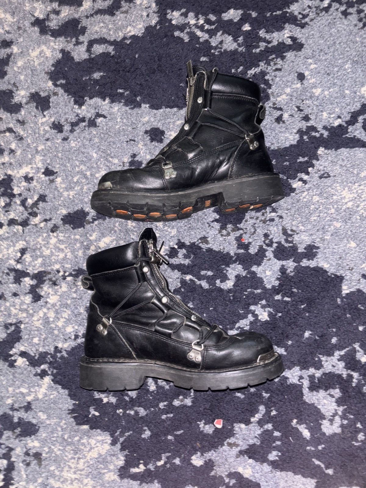 Harley Davidson × Vintage Harley Davidson Leather boots Size US 8 / EU 41 - 3 Thumbnail