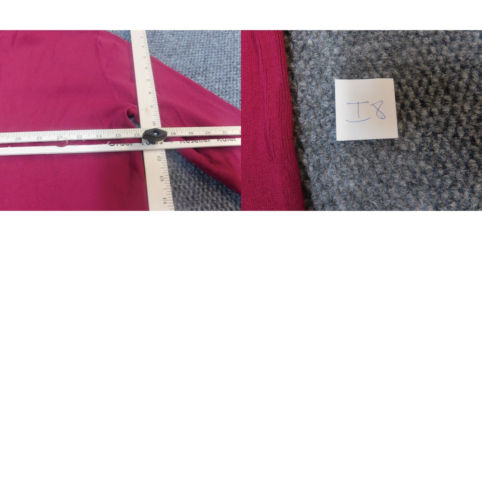 Vintage Dana Buchman Womens Sweater L Purple Pullover Turtleneck Cap Sleeve Long Sleeve Knit Polyester Button Stretch Regular Modern Women's Pullover Size L / US 10 / IT 46 - 9 Thumbnail