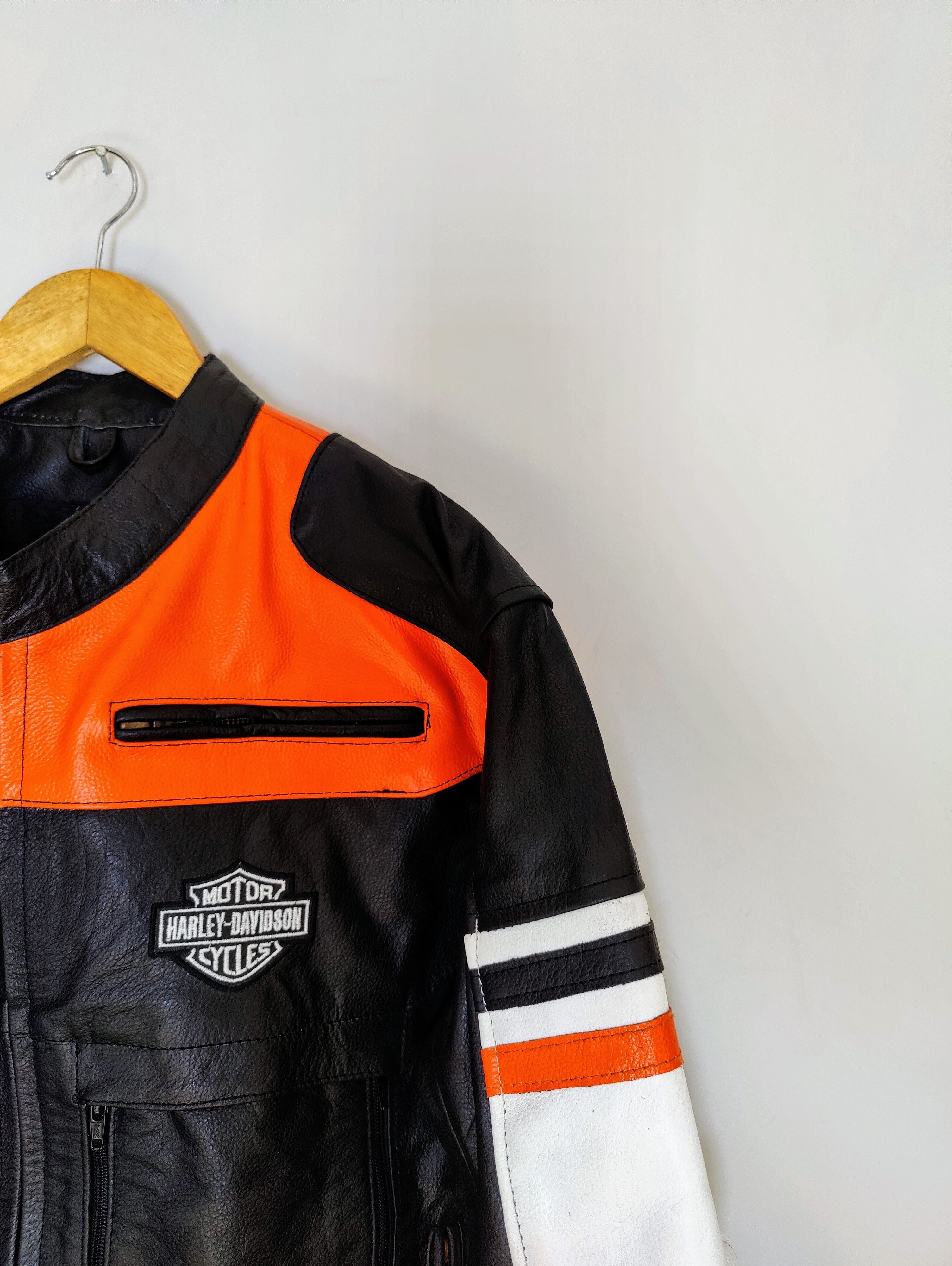 Vintage 🔥 Harley Davidson 🔥 Vintage Biker Leather STREETWEAR Size US L / EU 52-54 / 3 - 7 Thumbnail