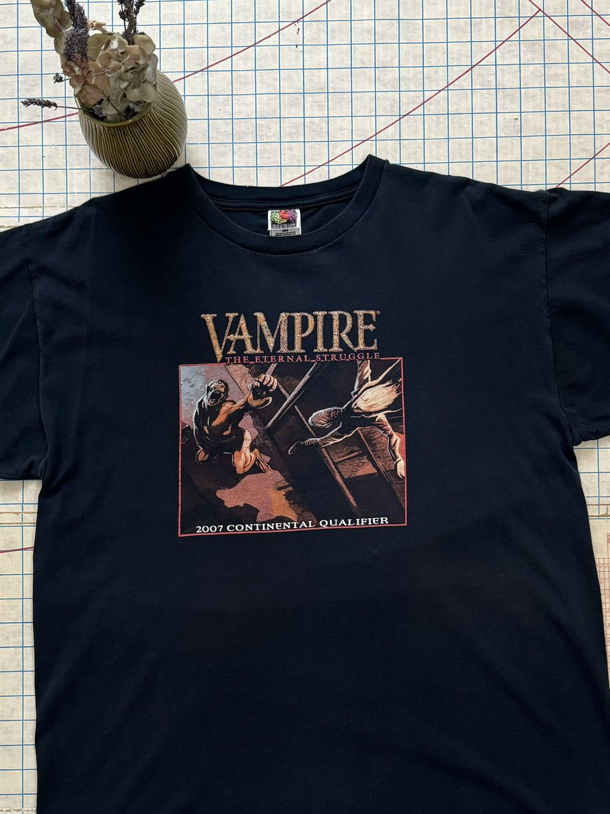 Vintage Vintage Vampire The Eternal Struggle 2007 Finals Graphic Tee Size US XL / EU 56 / 4 - 3 Thumbnail