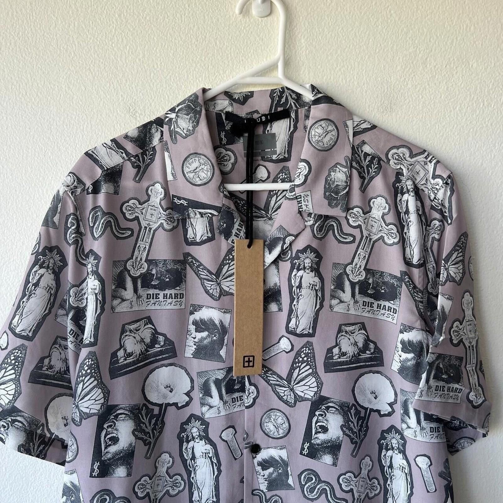 Ksubi new ksubi large l shirt top resort kut out silt mauve black Size US L / EU 52-54 / 3 - 2 Thumbnail