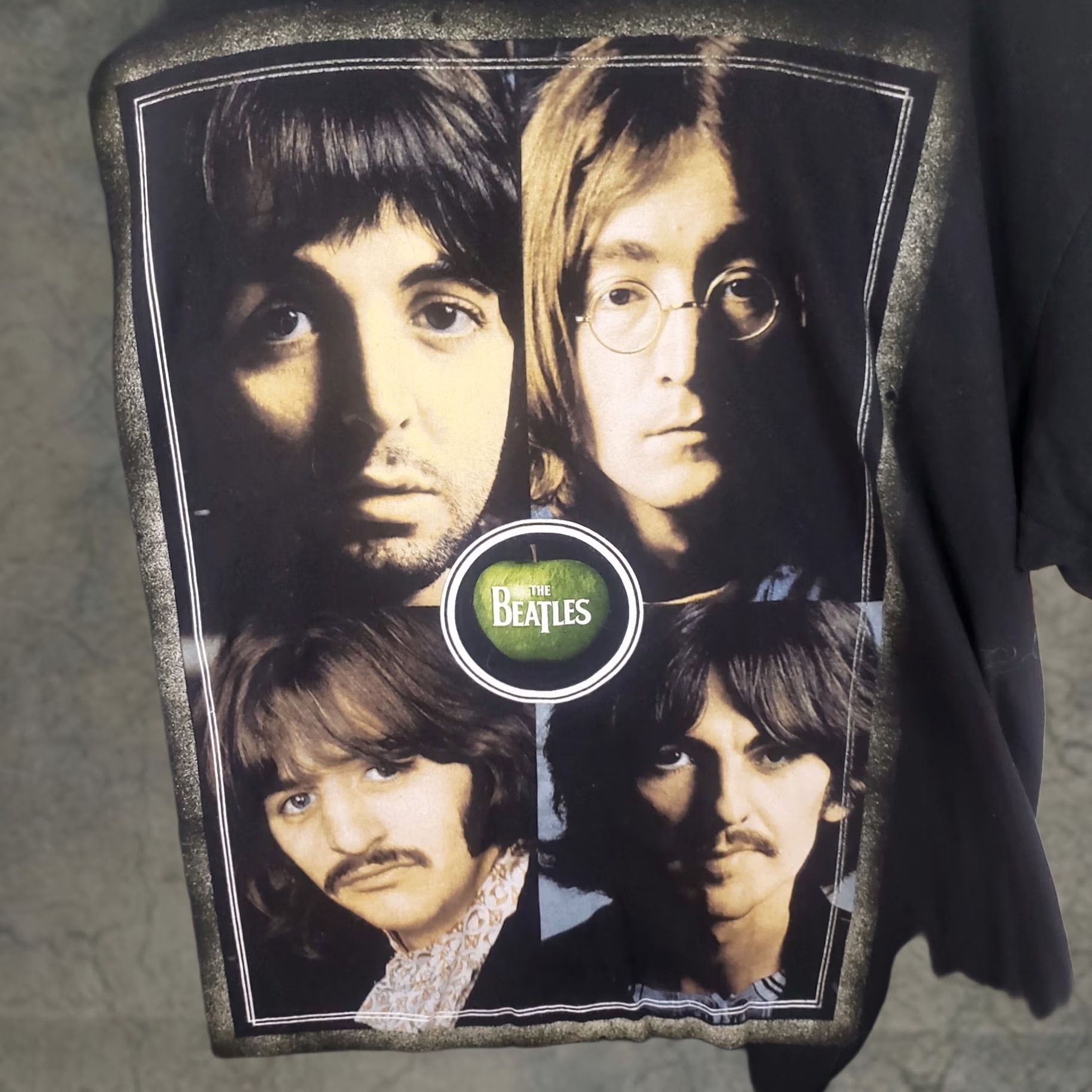 Vintage The Beatles Mens XL Black Shirt Graphic Print Crew Neck Size US XL / EU 56 / 4 - 1 Thumbnail