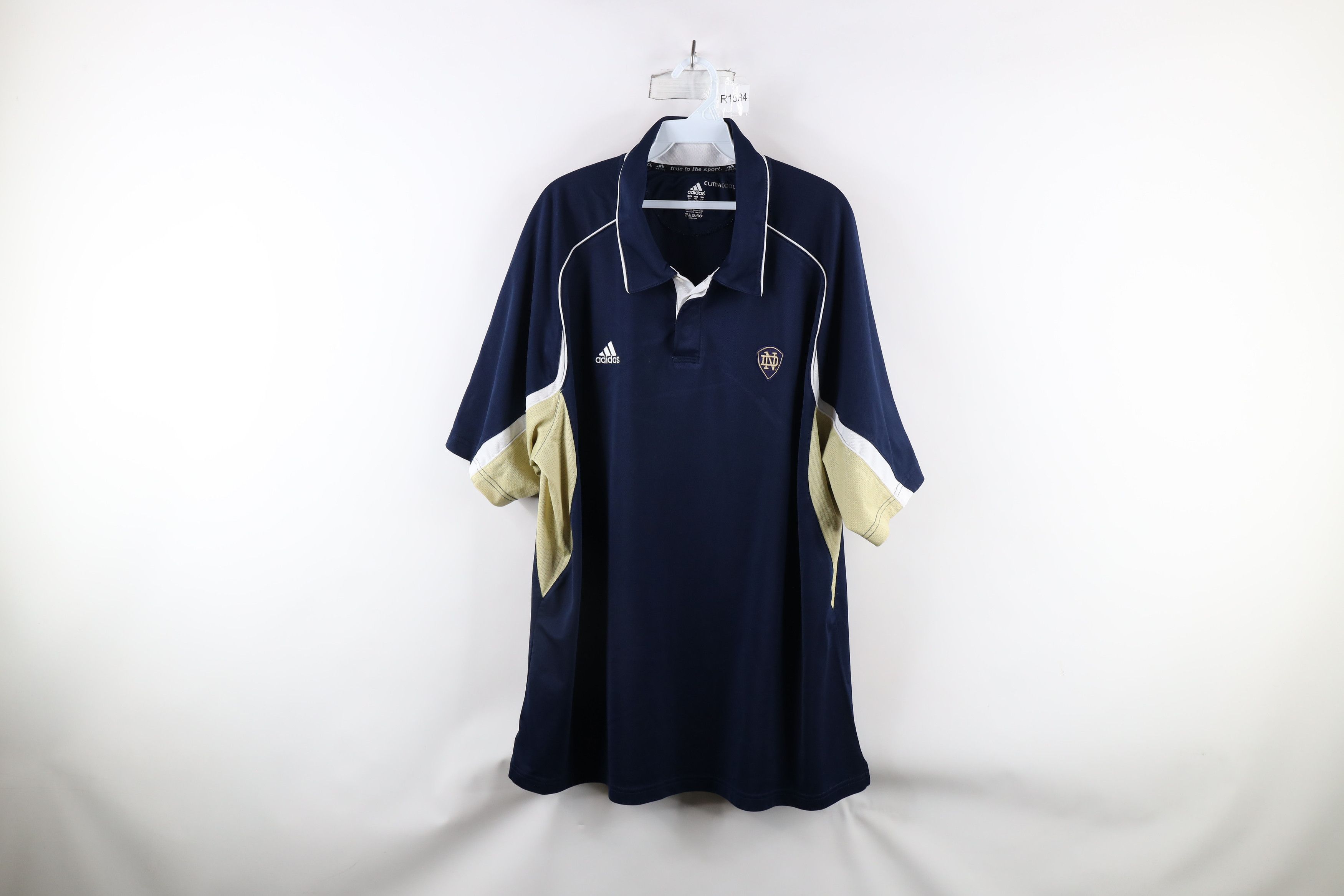 Adidas × Vintage Vintage Adidas University Football Collared Polo Shirt Blue Size US XXL / EU 58 / 5 - 1 Thumbnail