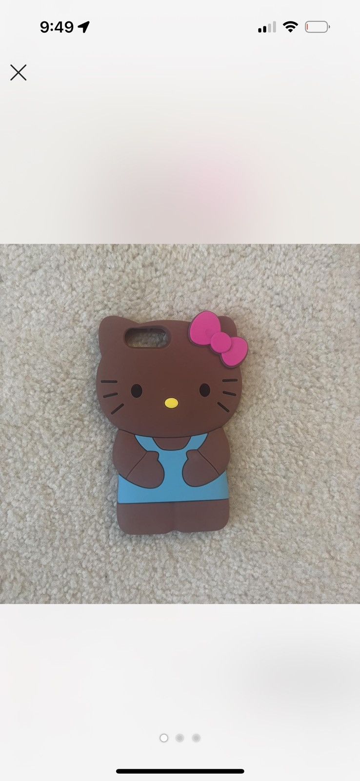 Other Brown Hello Kitty Apple IPhone Case Size ONE SIZE - 1 Thumbnail