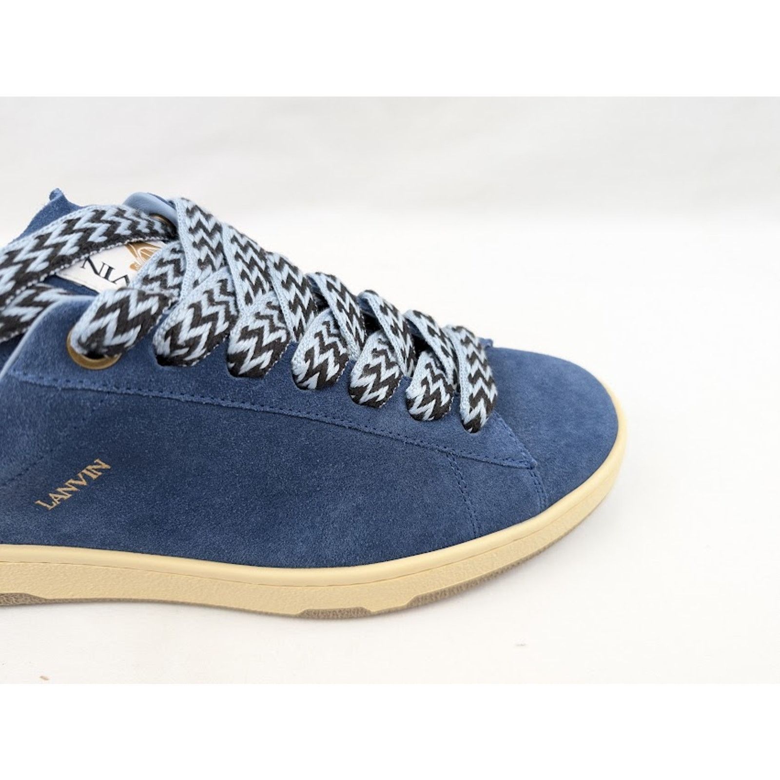Lanvin o1rshd1 Curb Lite Low-Top Sneakers in Cornflower Size US 11 / EU 44 - 3 Thumbnail