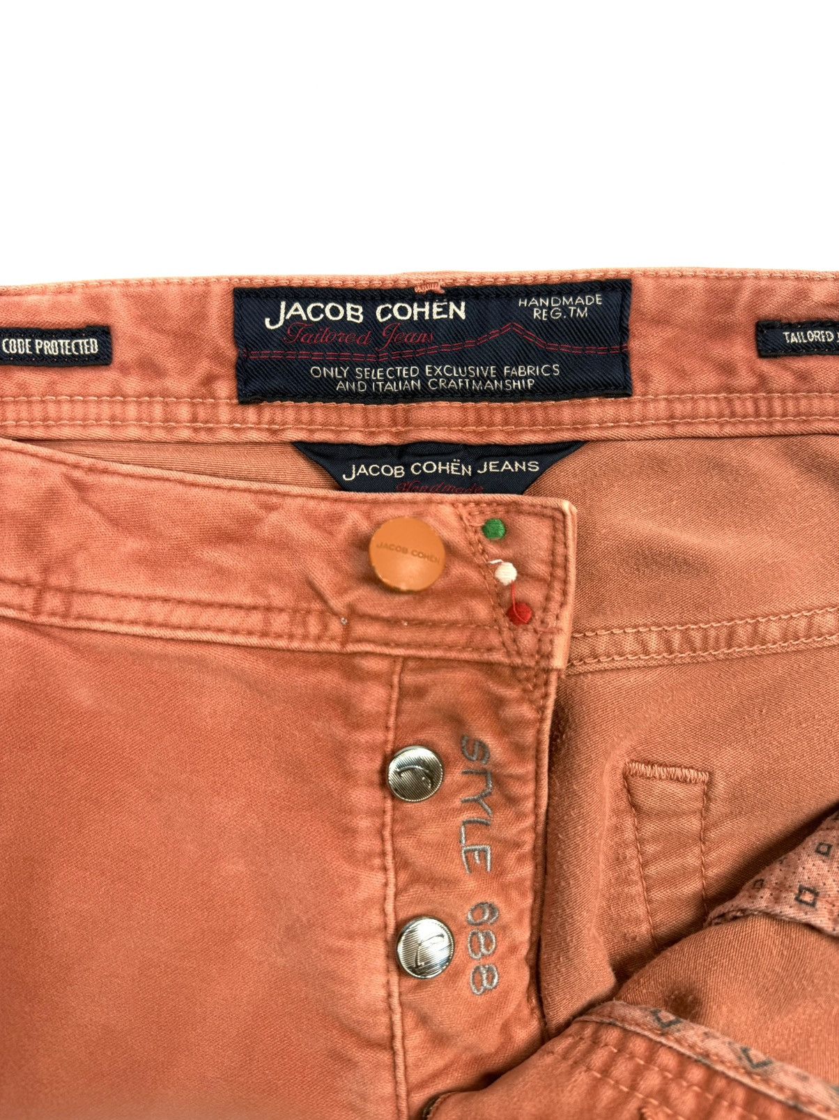 Jacob Cohen Luxury Jacob Cohen Velour Pants Peach Men’s 37 XL Vintage Size US 37 - 12 Thumbnail