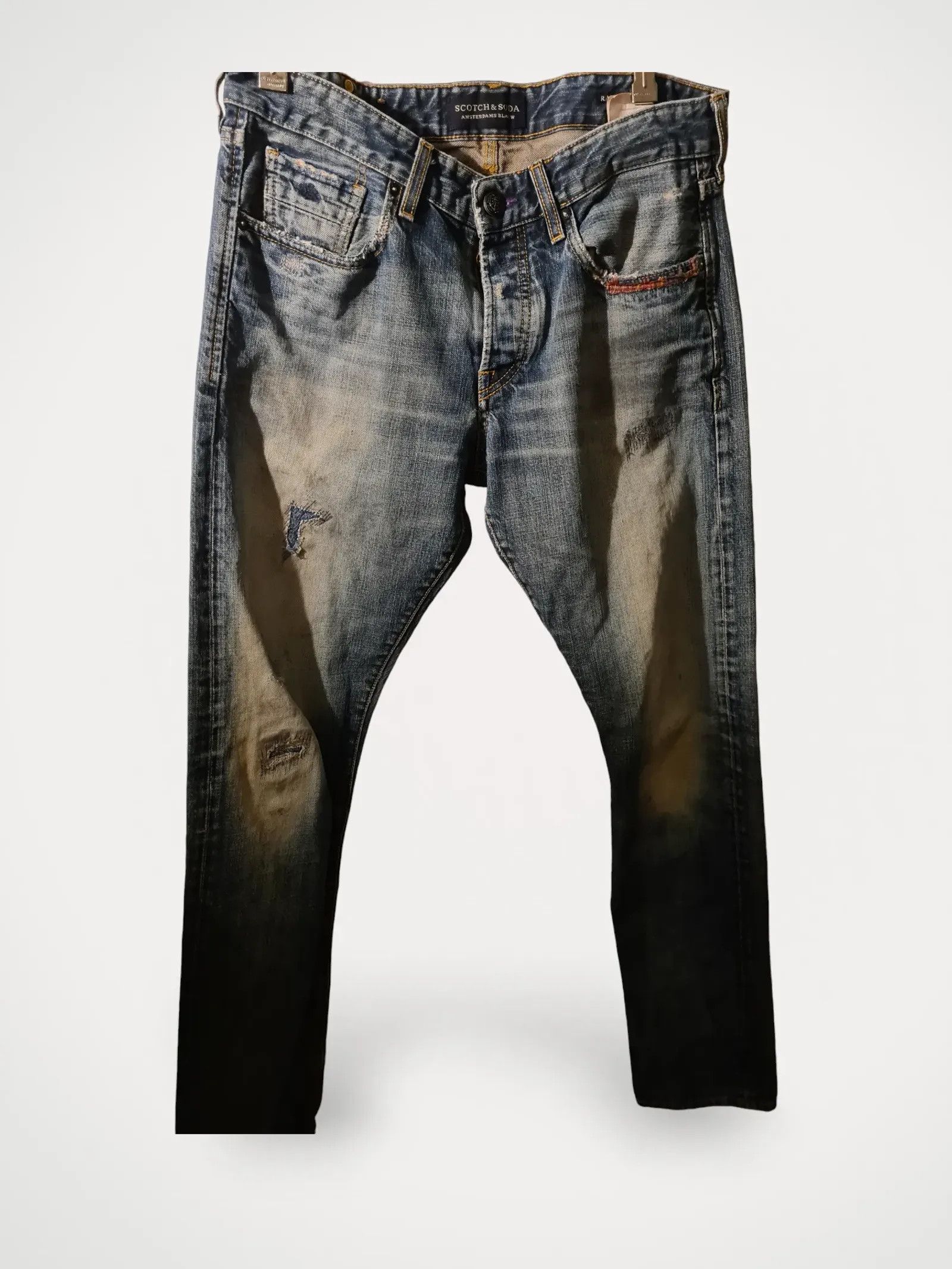 Scotch & Soda Scotch & Soda Amsterdam blauw Jeans Size US 32 / EU 48 - 1 Thumbnail