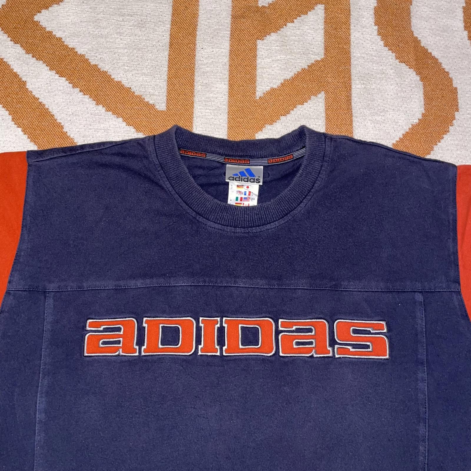 Adidas Adidas 90s Embroidered Panelled T-Shirt M Size US M / EU 48-50 / 2 - 3 Thumbnail
