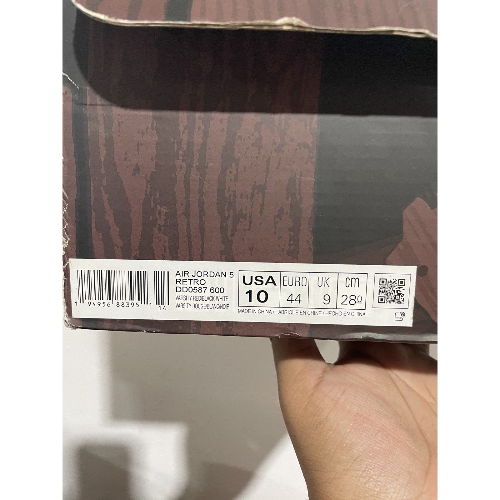 Jordan Brand NIKE JORDAN 5 RAGING BULL RED 2021 SIZE 10 PREOWNED Size US 10 / EU 43 - 10 Thumbnail