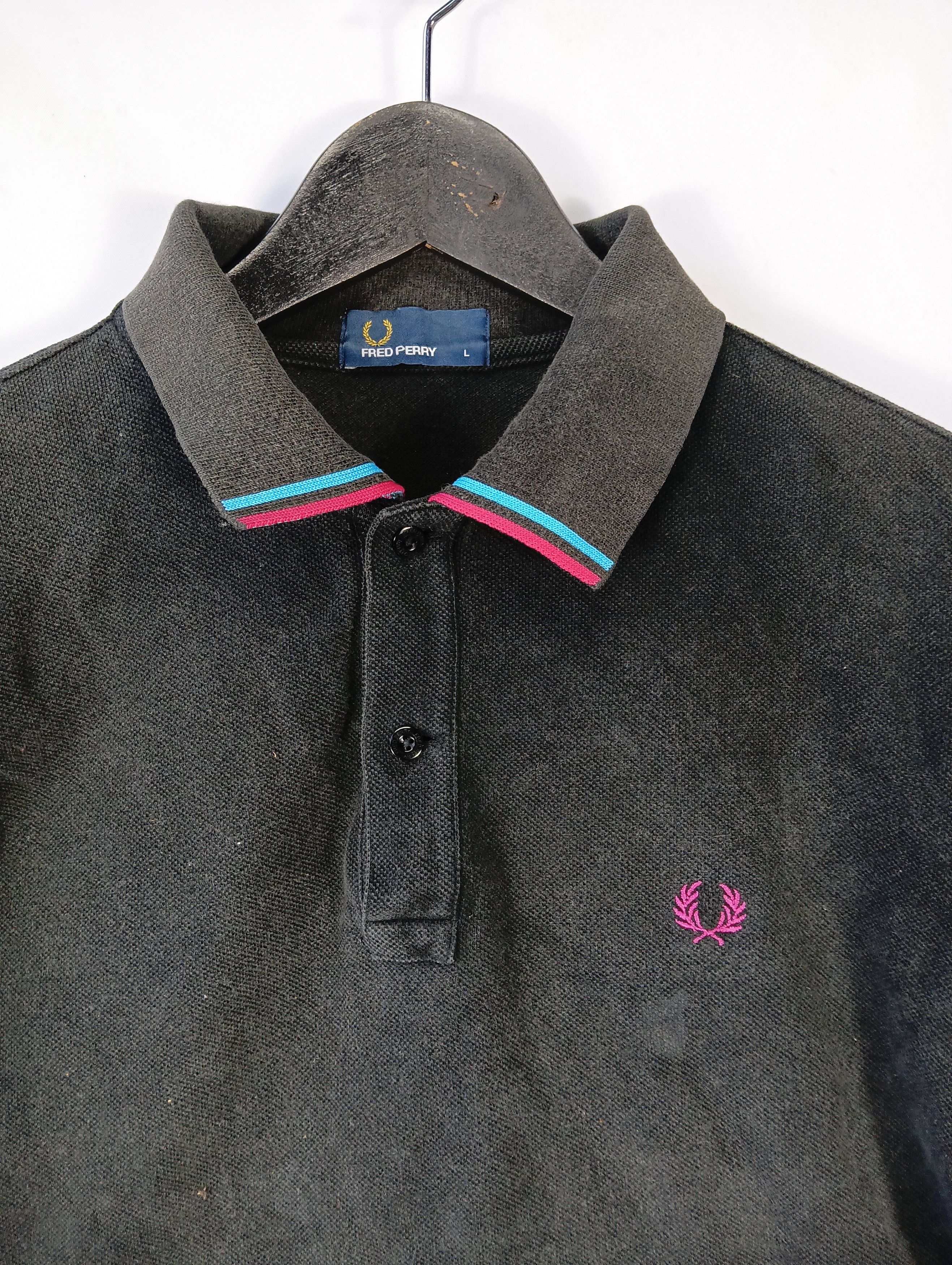 Fred Perry FRED PERRY COLLAR TEE JAPAN RINGER Size US L / EU 52-54 / 3 - 3 Thumbnail