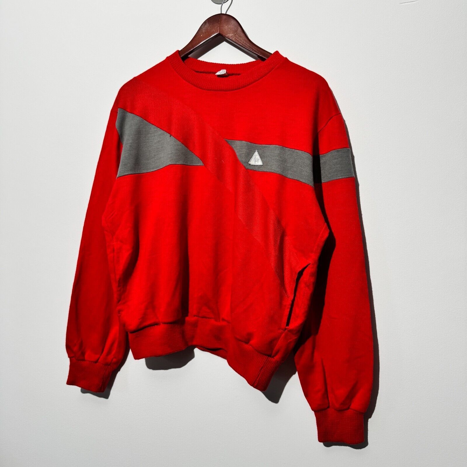 Vintage Vintage Unisex Red Cotton Crewneck Size XS Washed 90s Size US XS / EU 42 / 0 - 2 Thumbnail