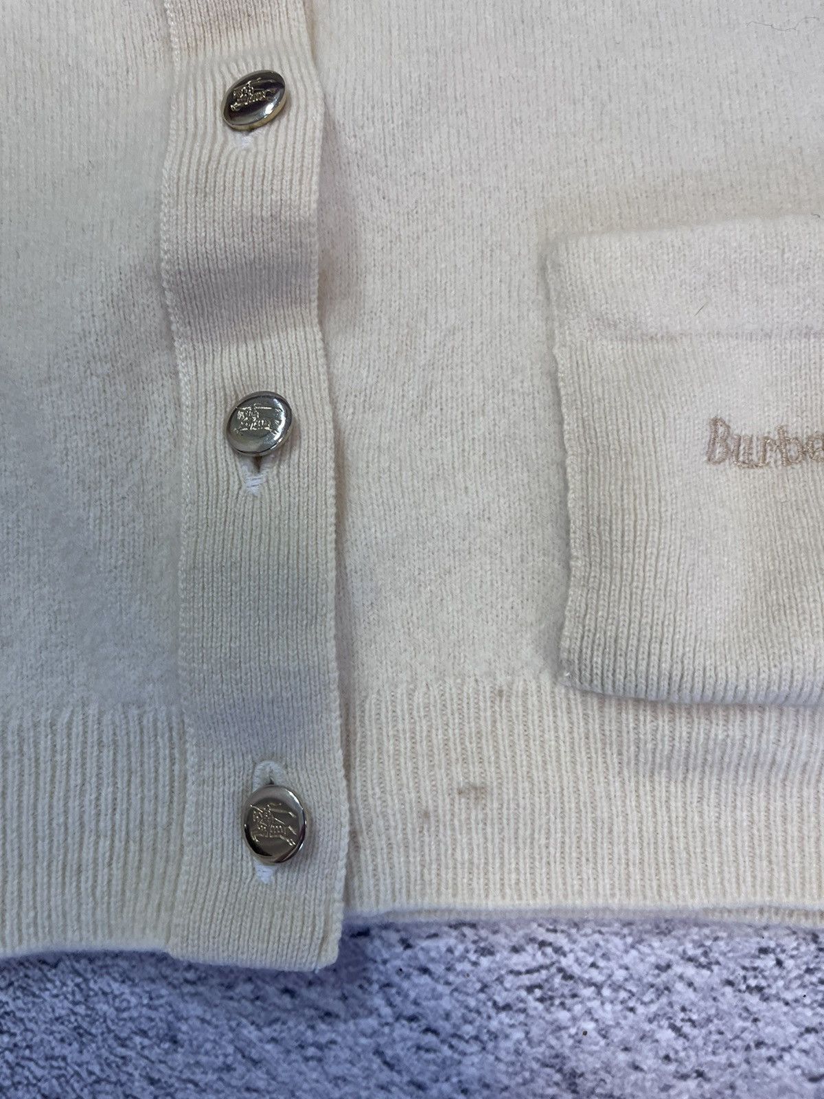 Burberry Burberrys Lambswool Cardigan Vintage Size 40 Logo Buttons Size S / US 4 / IT 40 - 16 Thumbnail
