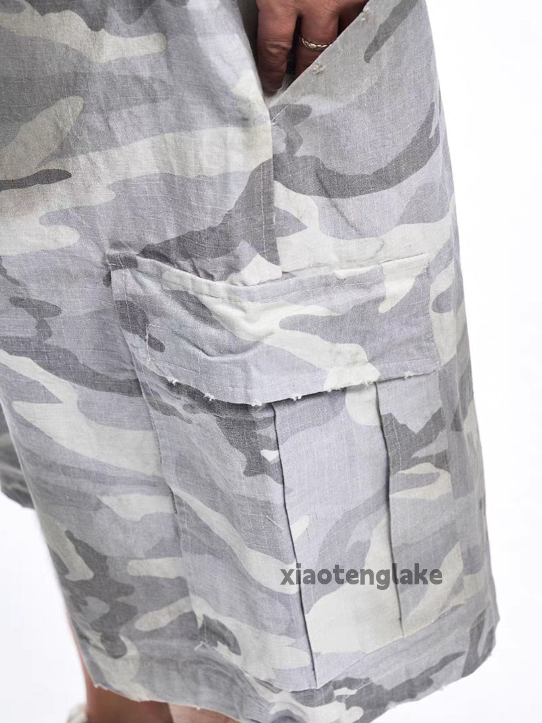 Vintage Xz vintage washed faded punk grunge cargo Stain shorts Size US 30 / EU 46 - 3 Thumbnail