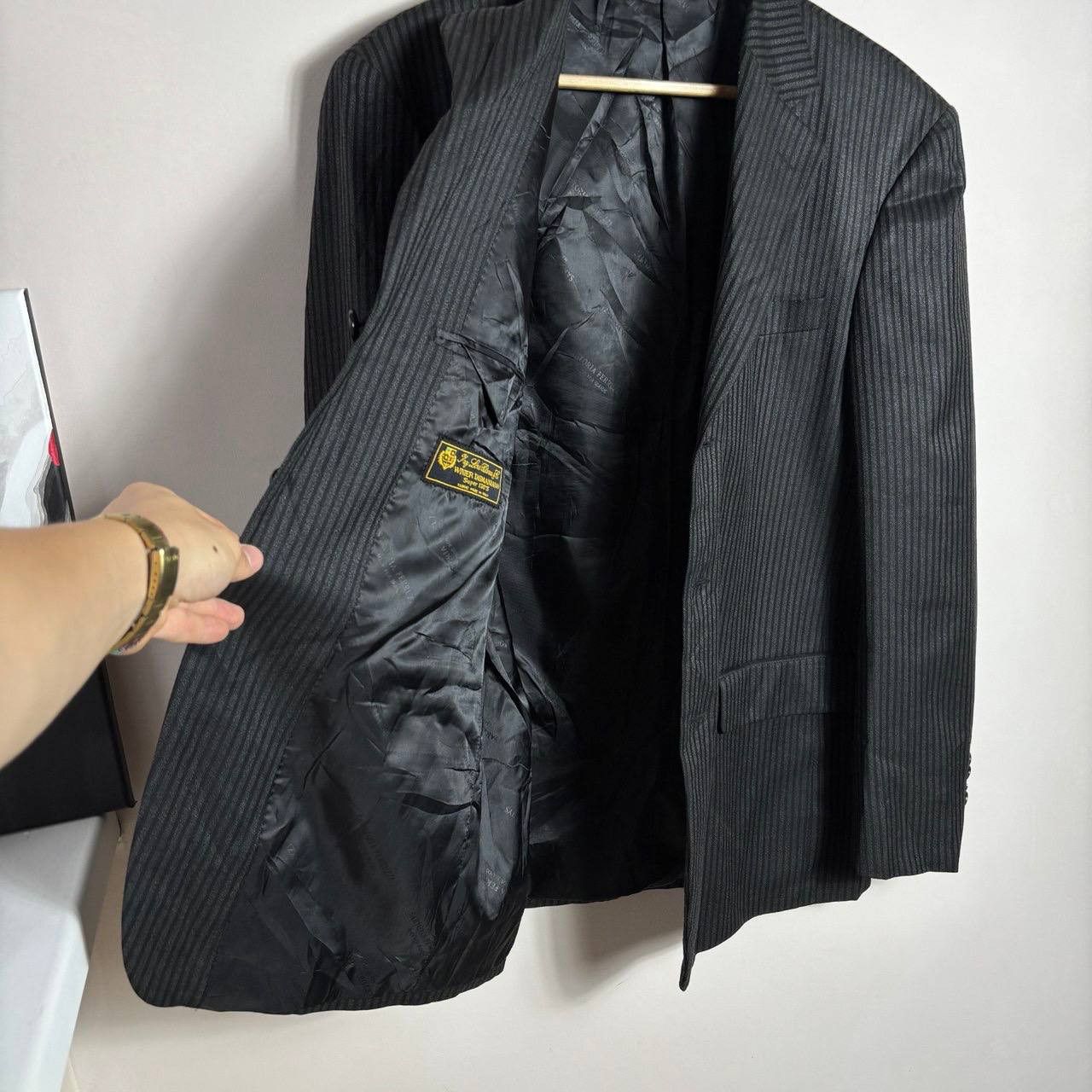 Other Ing Loro Piana Wool Striped Lined Blazer Men's 44 EU 54R Size 44R - 4 Thumbnail