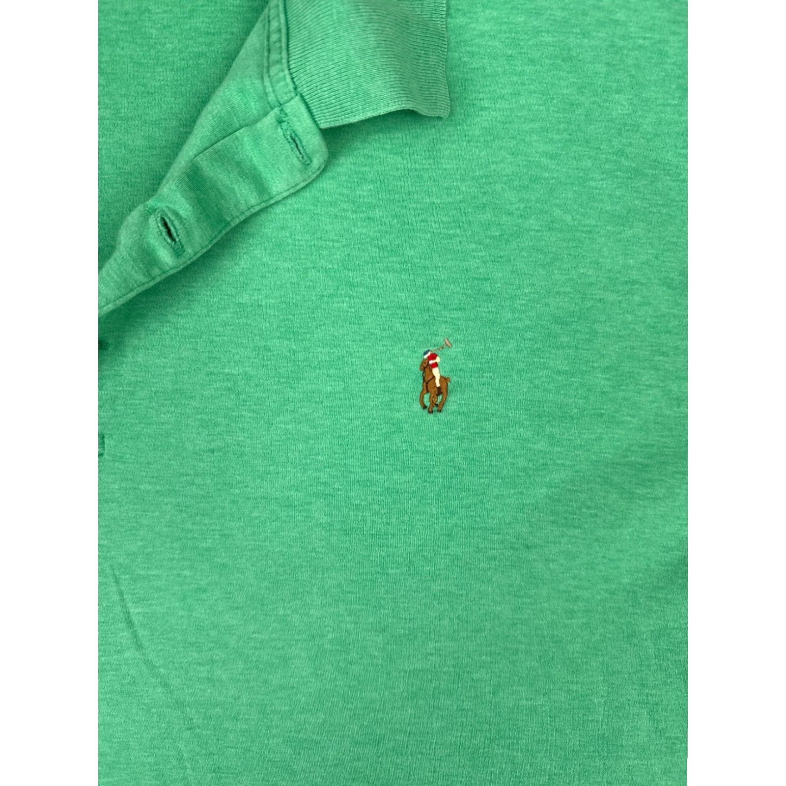 Polo Ralph Lauren Polo Ralph Lauren Shirt Adult 2XB Green 100% Cotton Short Sleeve Size US XXL / EU 58 / 5 - 6 Thumbnail