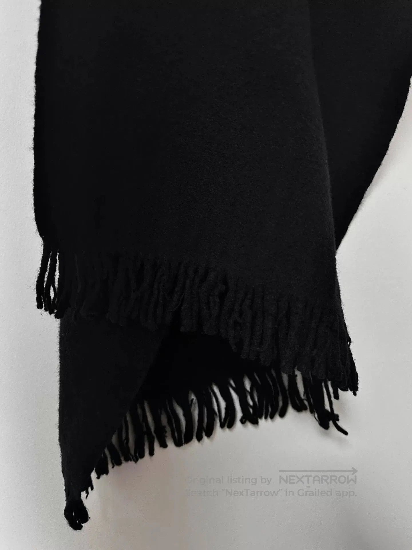 Comme des Garcons Homme Plus comme des garcons black wool scarf. Size ONE SIZE - 5 Thumbnail