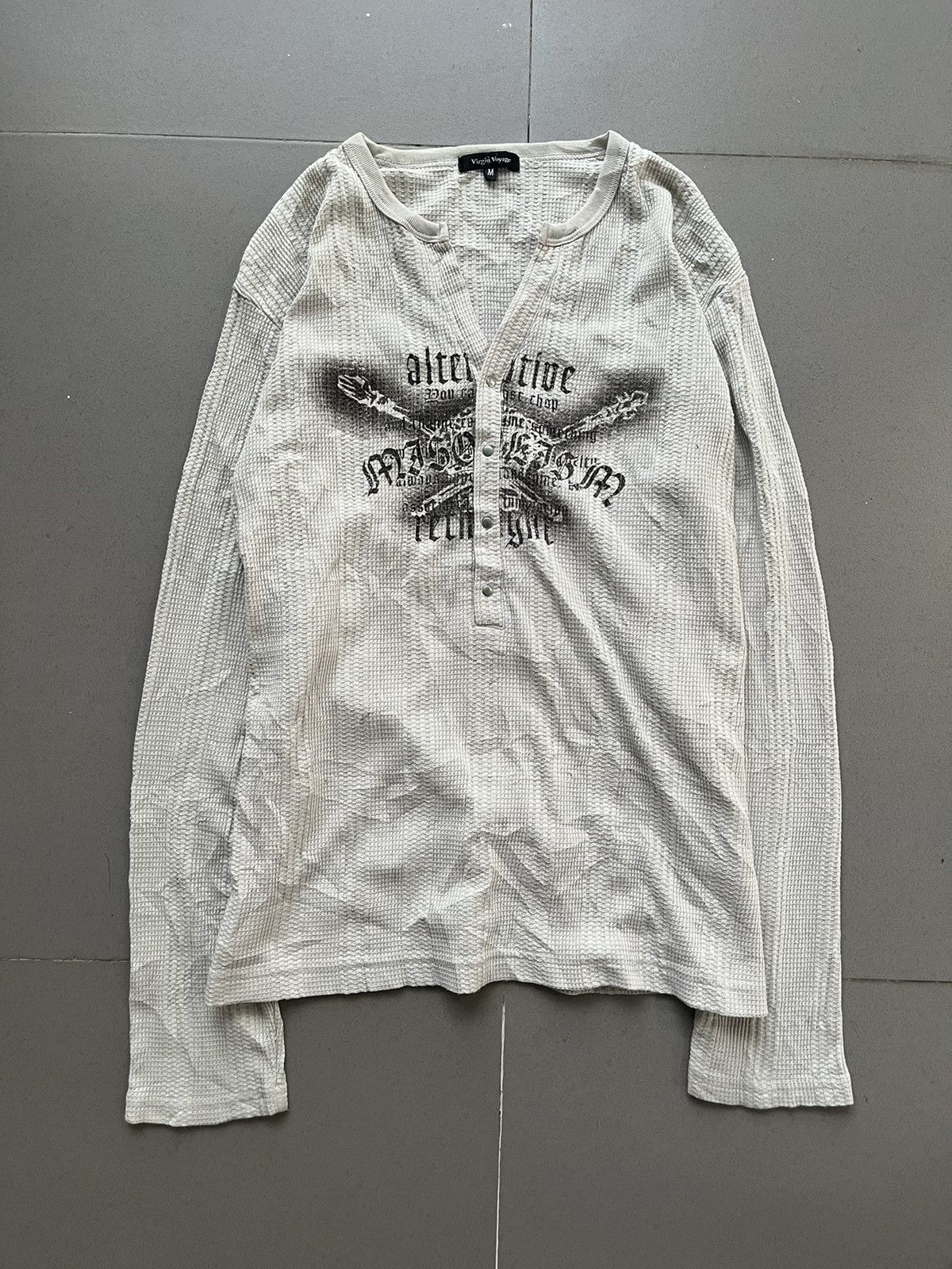 image of 14Th Addiction x Kmrii Japanese~Virgin Voyage Poem Gothic Seditionaries Punk Style in Cream (Size M
