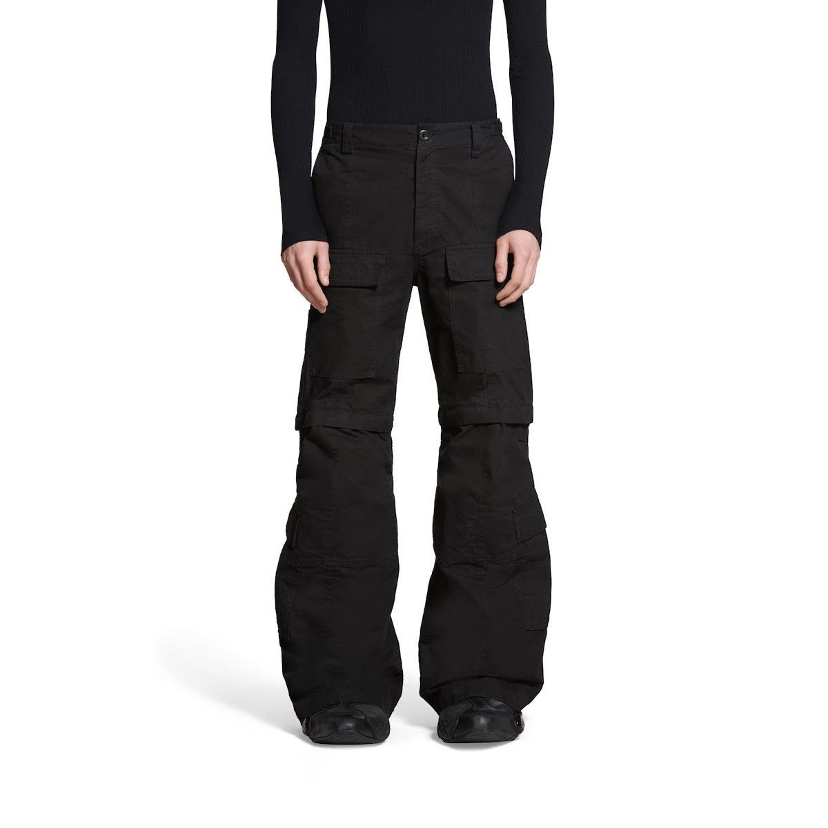 Balenciaga Balenciaga AW 23 Flared Cargos Size US 29 - 2 Thumbnail