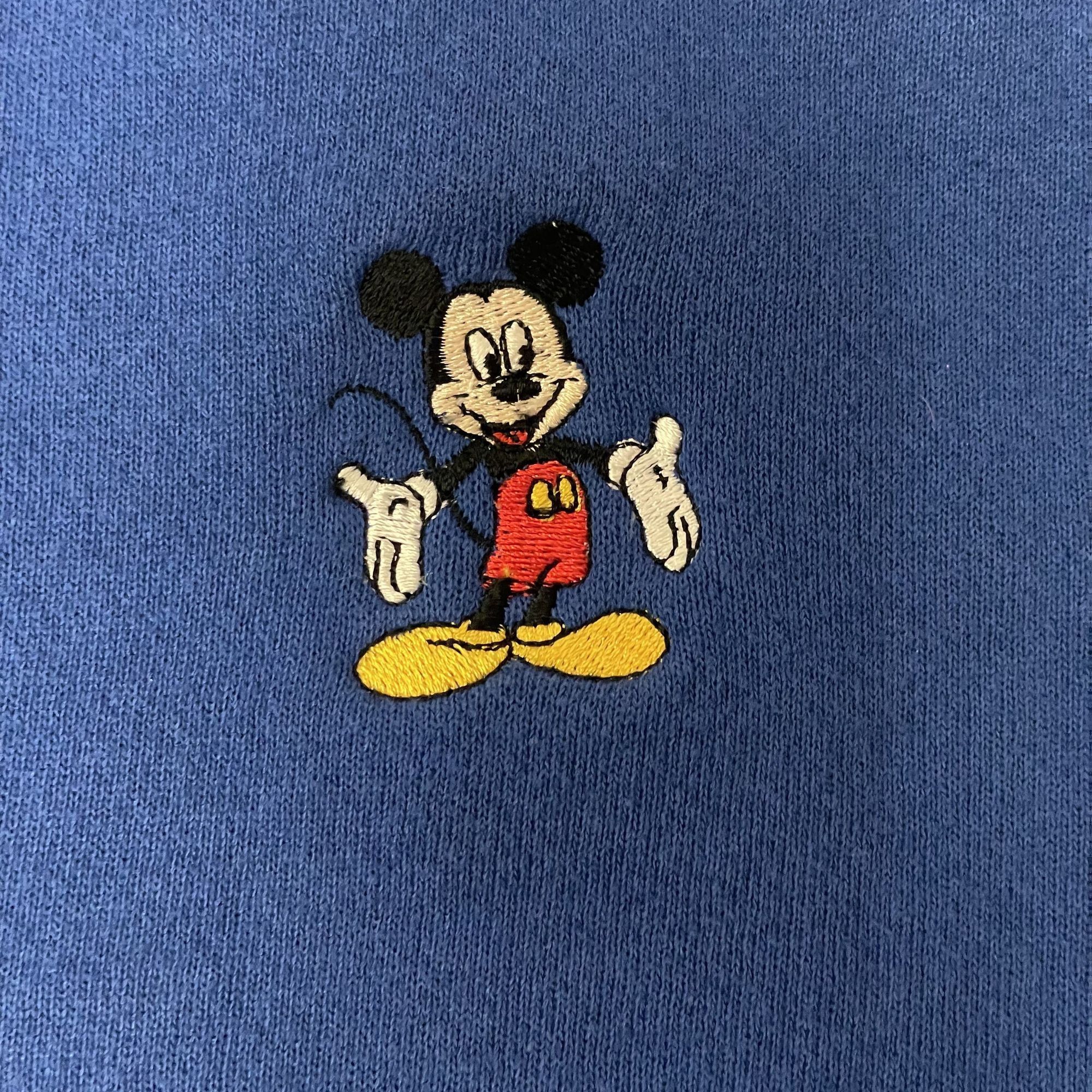 Disney Vtg Walt Disney World Royal Blue MICKEY MOUSE Sweatshirt Size US L / EU 52-54 / 3 - 3 Thumbnail