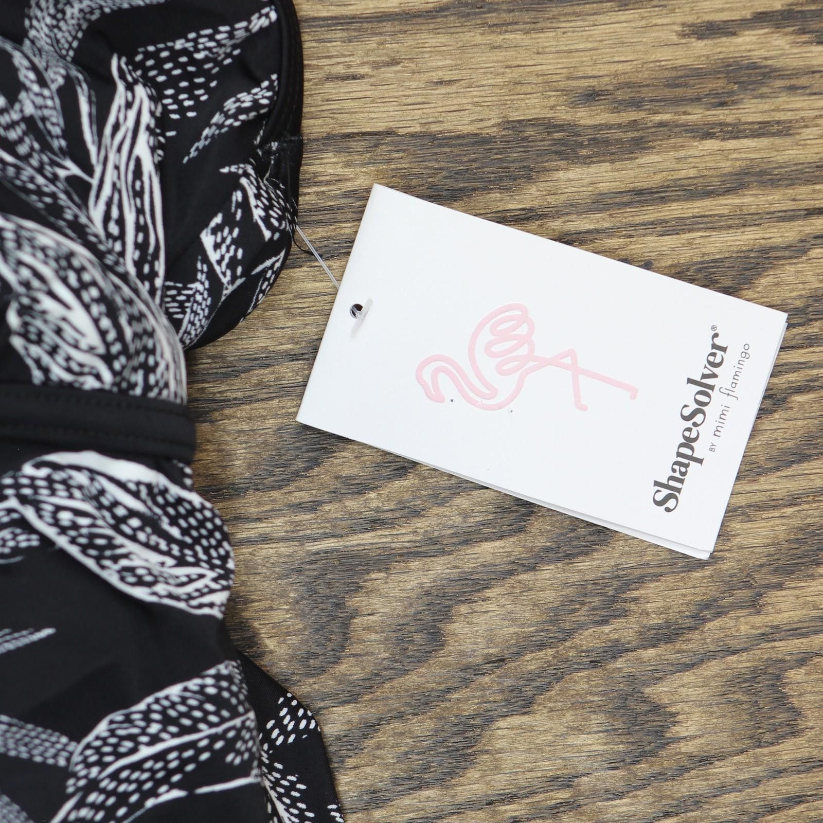 Other Nwt Shape Solver One Empire Leaf Swim Dress Black Multi 16 Size ONE SIZE - 3 Thumbnail
