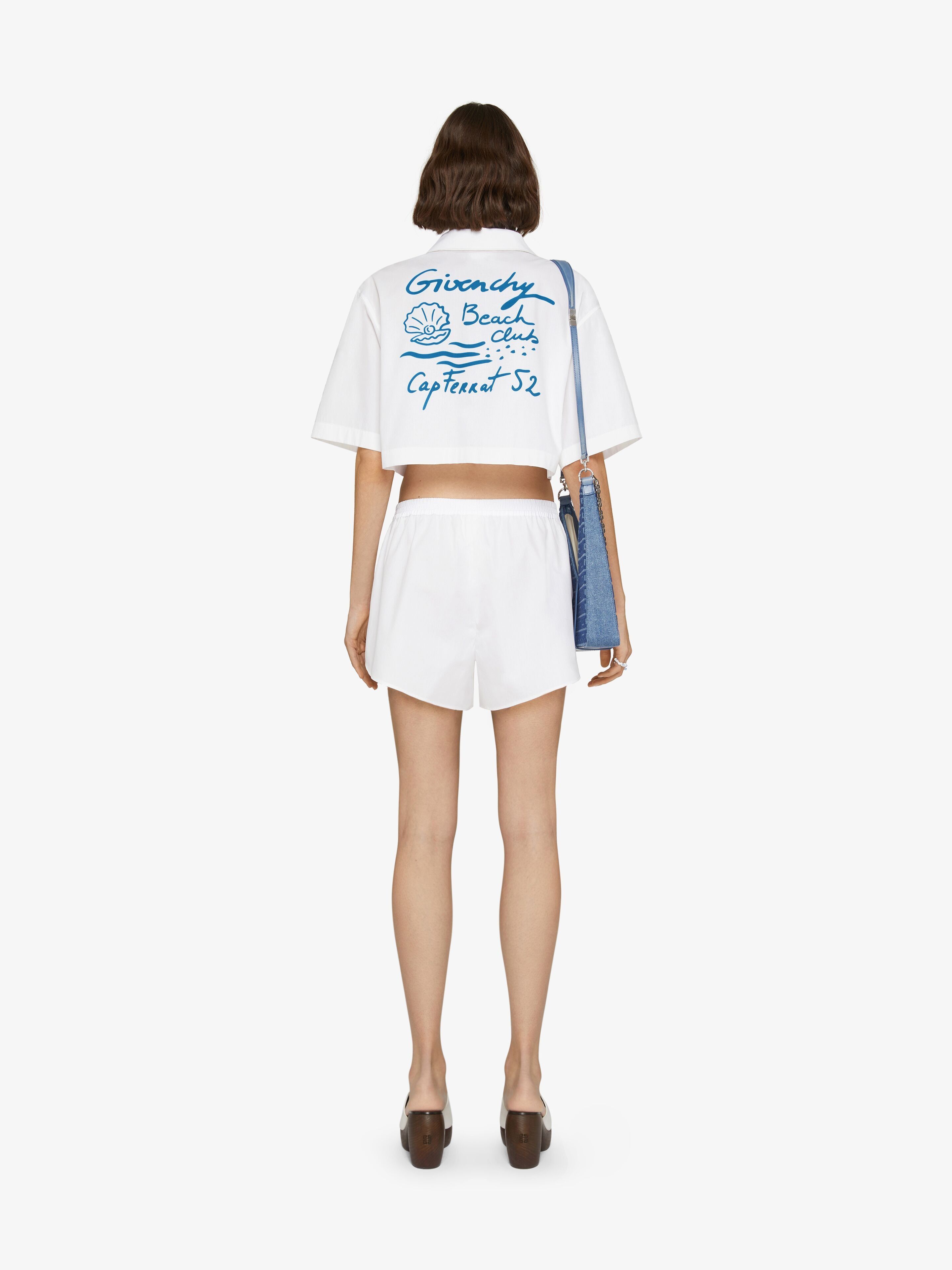Givenchy o1srvl11e0225 Cropped Shirt in White Size S / US 4 / IT 40 - 4 Thumbnail