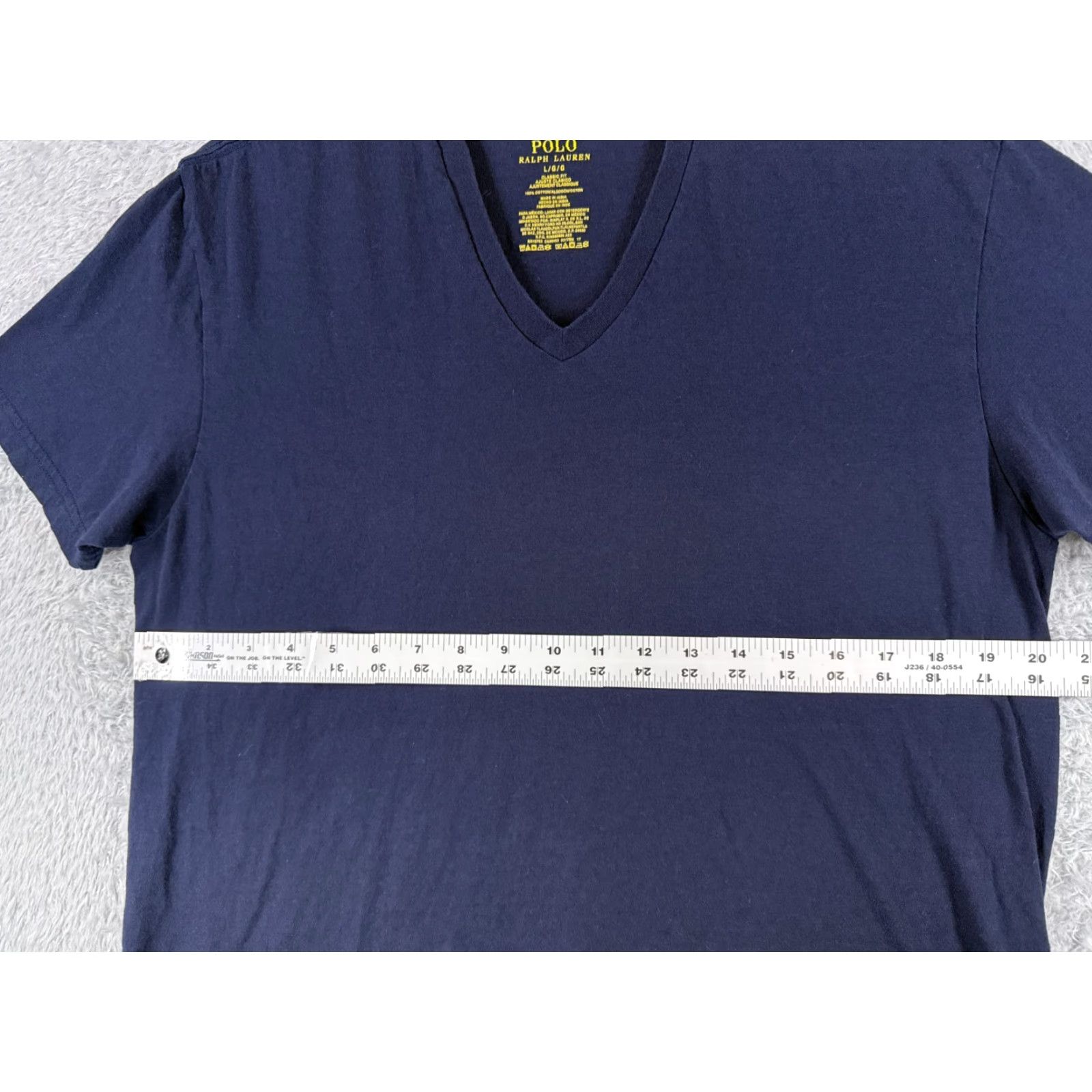 Ralph Lauren Ralph Lauren Shirt Men’s Large Blue Short Sleeve V-Neck Cotton Jersey Logo Classic Size US L / EU 52-54 / 3 - 7 Thumbnail