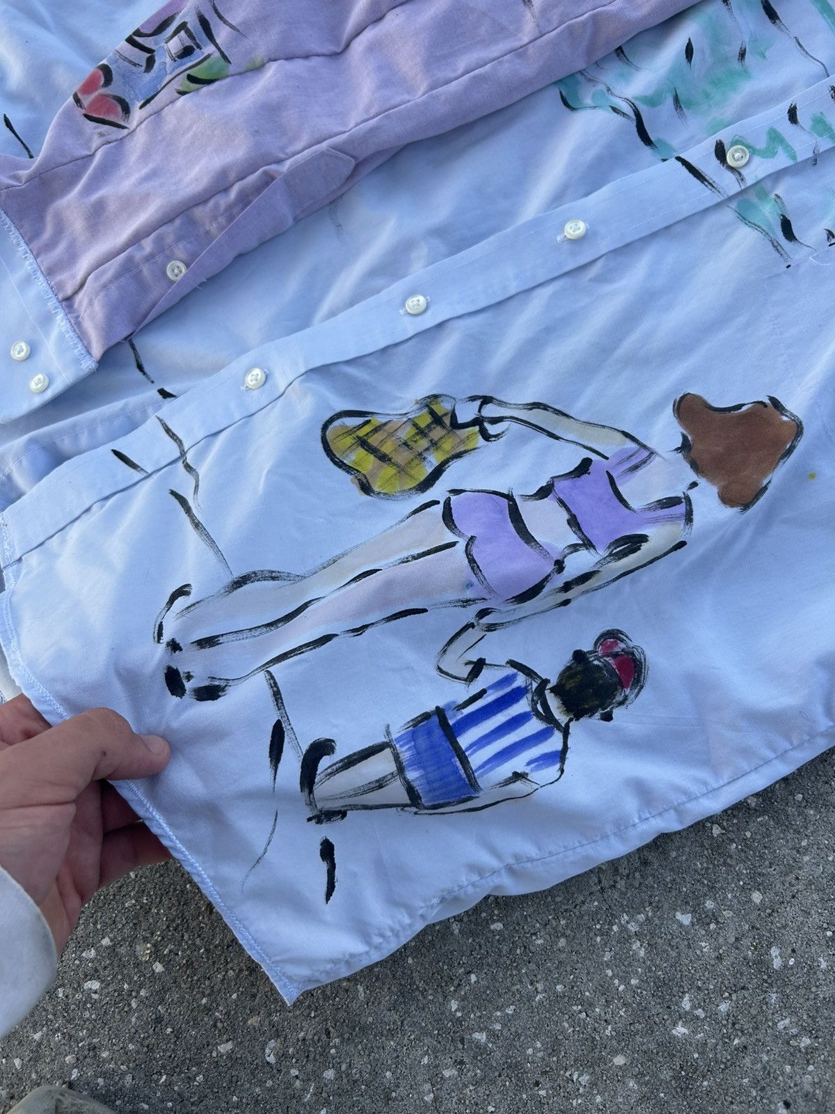 Other 1/1 Your World reconstructed patchwork long sleeve shirt Size US L / EU 52-54 / 3 - 6 Thumbnail