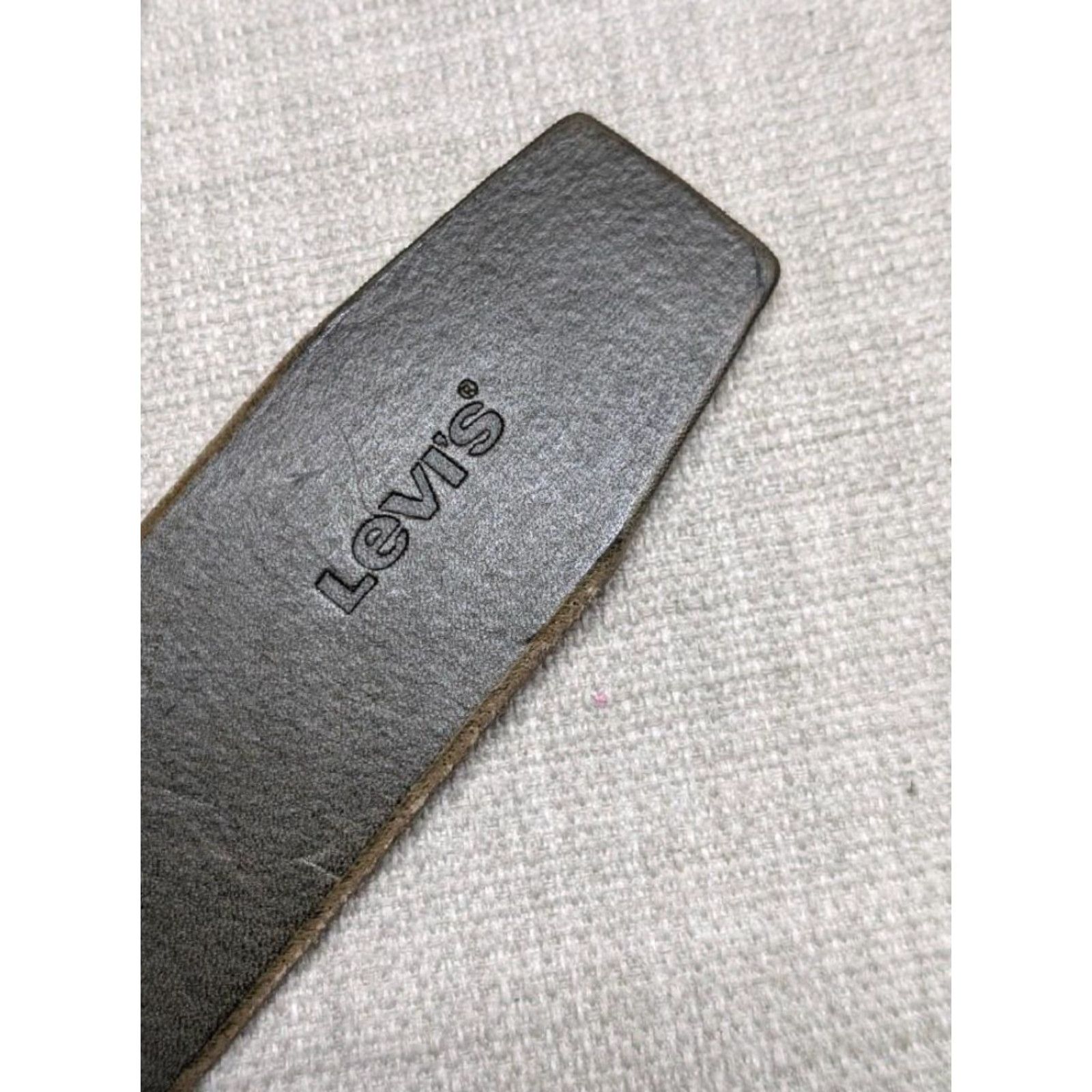 Levi's VINTAGE Levi's belt Leather cowhide 40 ITALY NWT brown/green dress Work belt Mens 40 leather belt Size US 40 / EU 56 - 5 Thumbnail