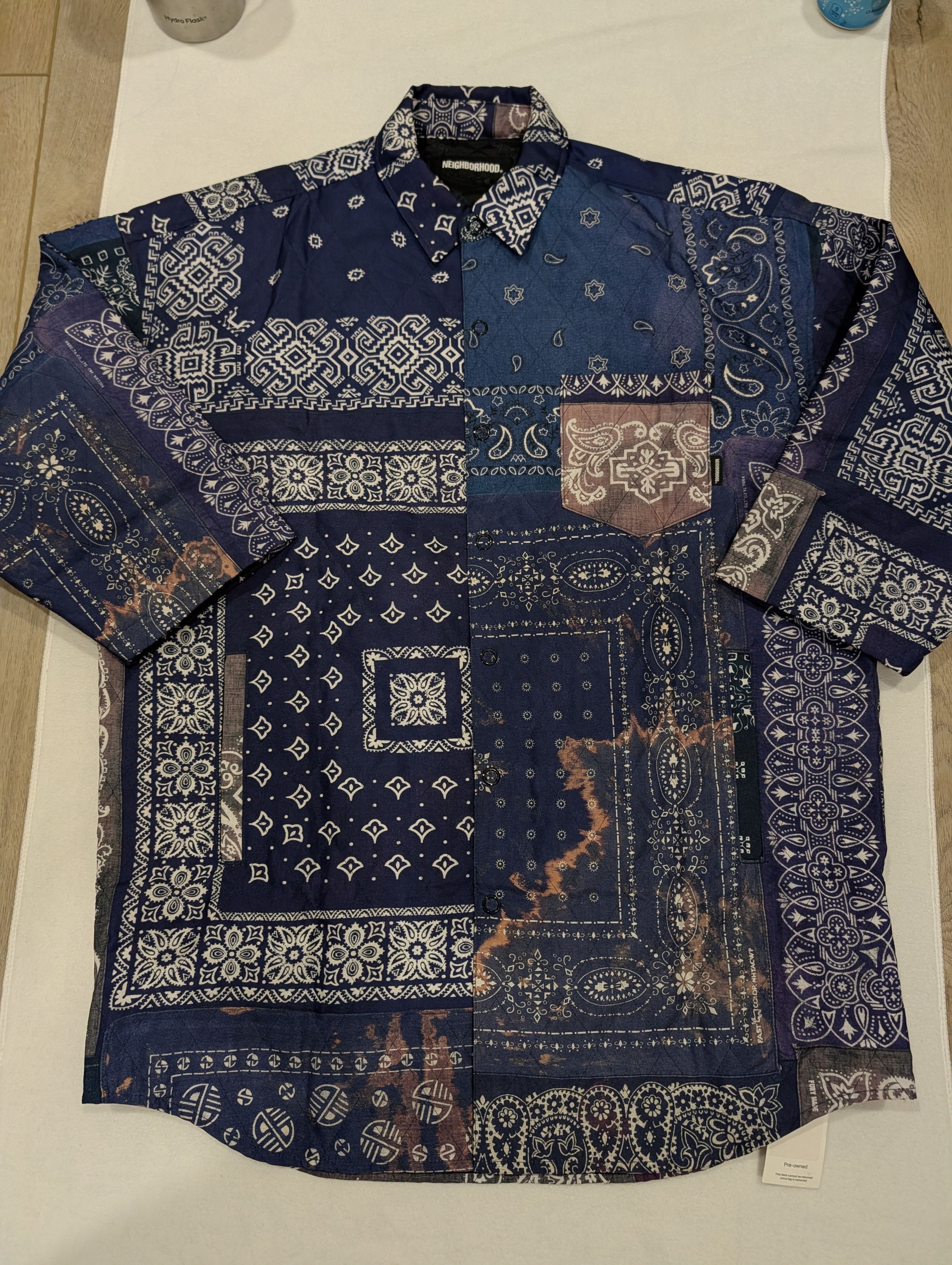 Neighborhood Neighborhood Quilt-B E-Shirt 202AQNH-SHM06 Size US M / EU 48-50 / 2 - 1 Thumbnail