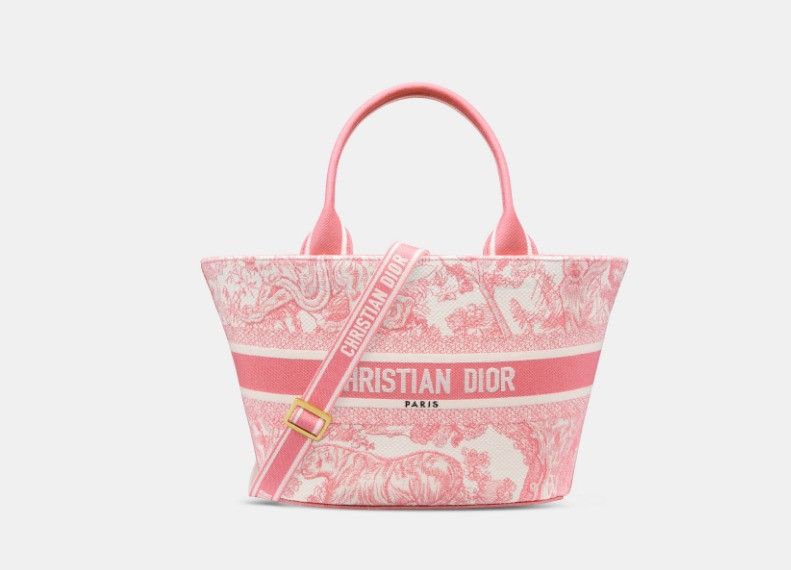 Dior o1w1db10225 Size: OS / M1328CT Hat Basket Bag in Candy Pink Size ONE SIZE - 1 Thumbnail