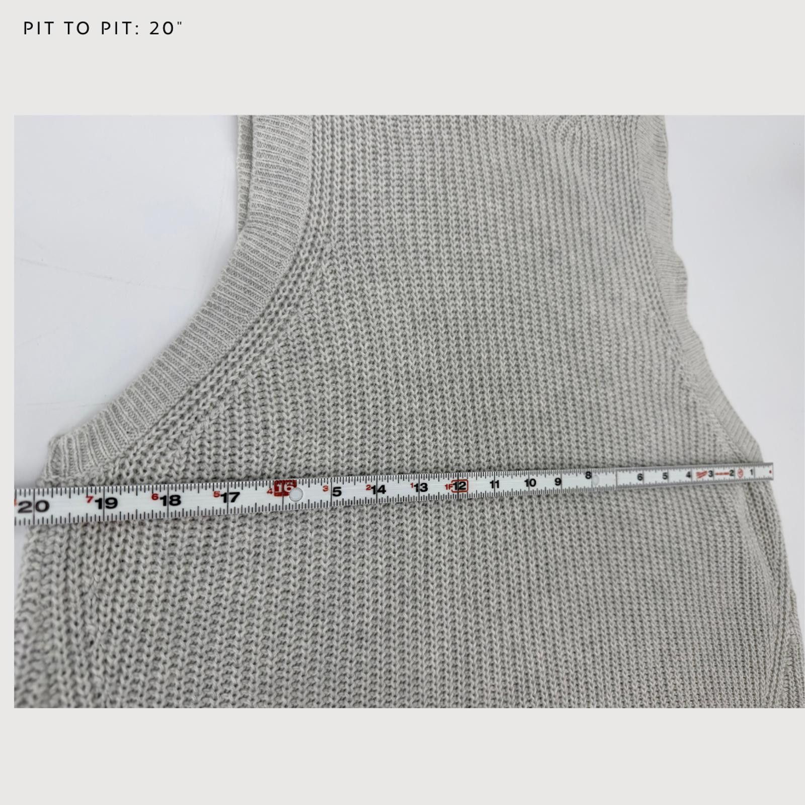 Other Intermix Cashmere Cotton Sweater Dress Vest Gray L Size L / US 10 / IT 46 - 7 Thumbnail