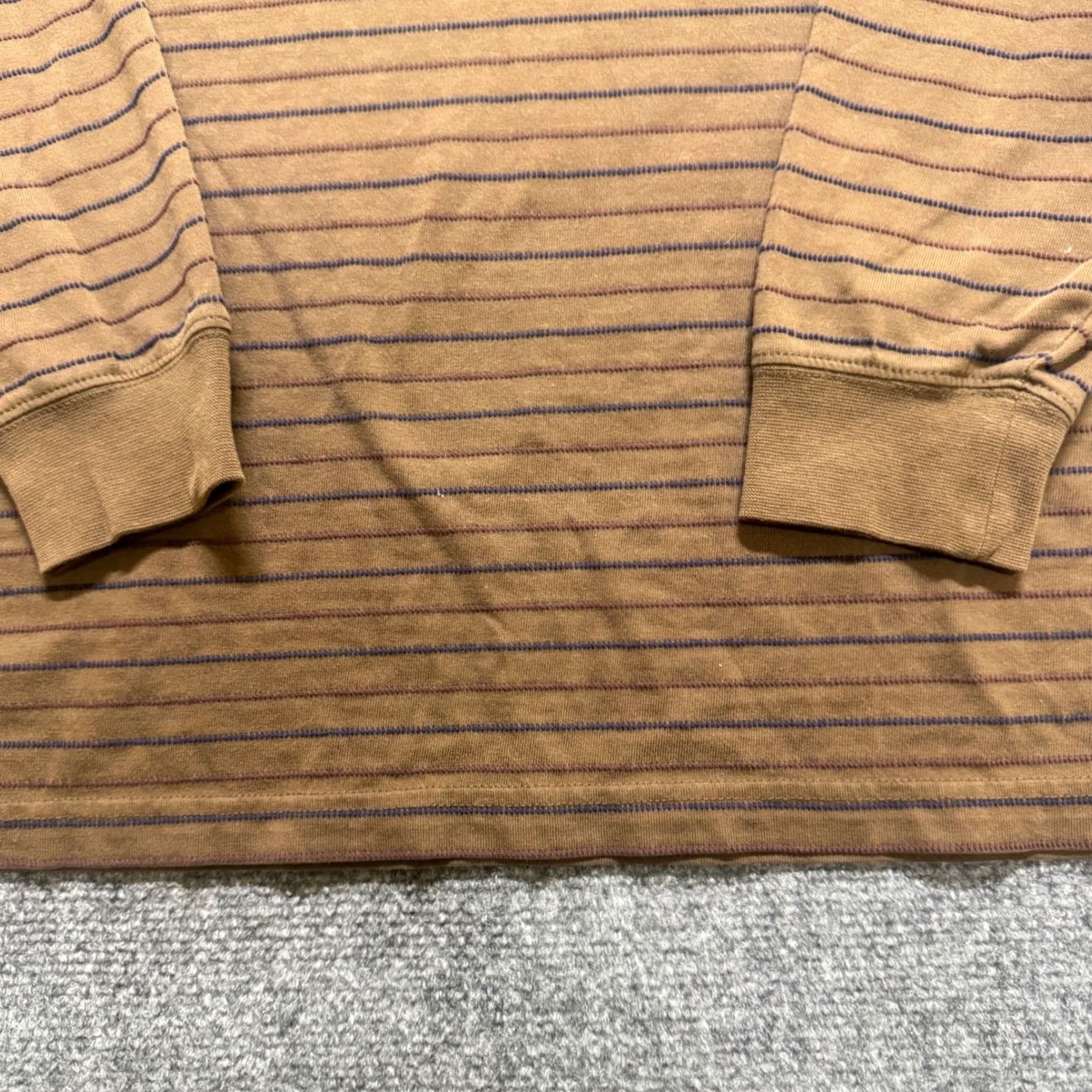 Faconnable VINTAGE Faconnable Collared Shirt Mens S Brown Striped 90s Y2K Mens S Brown Striped Shirt Size US S / EU 44-46 / 1 - 7 Thumbnail