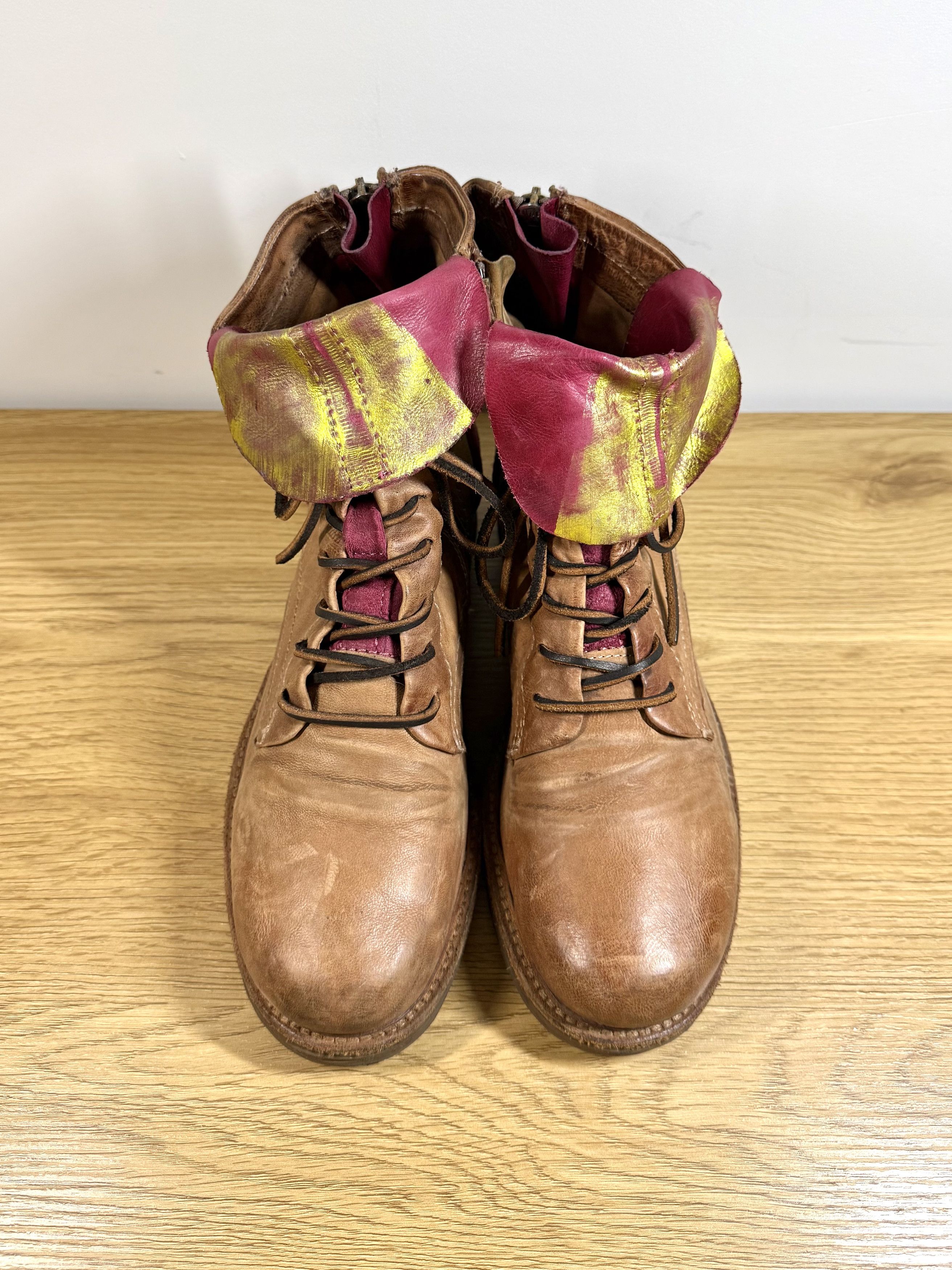 A.S.98 A.S. 98 Combat Boots Brown Leather EU 40 Size US 7 / EU 40 - 8 Thumbnail